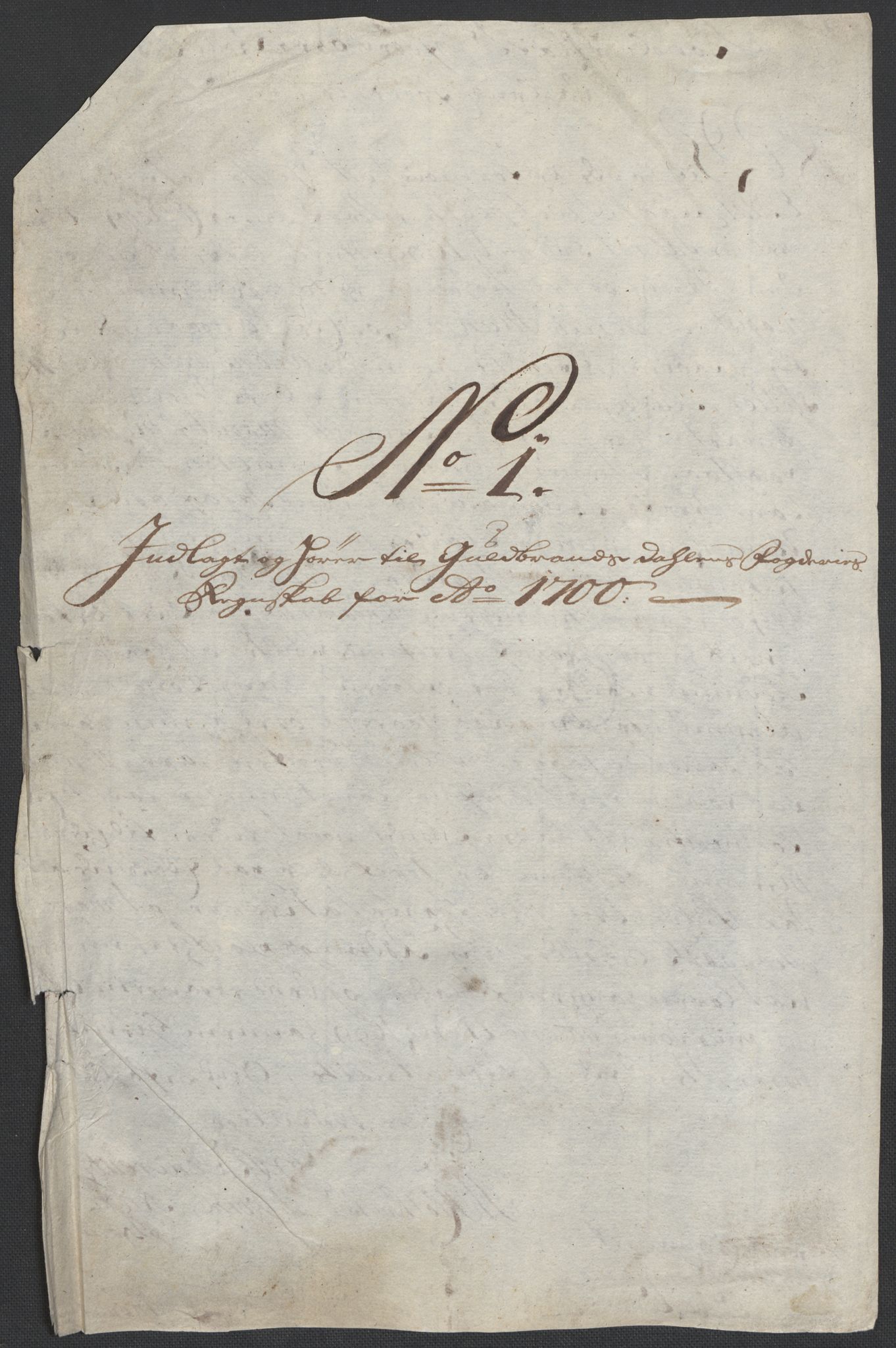 Rentekammeret inntil 1814, Reviderte regnskaper, Fogderegnskap, RA/EA-4092/R17/L1173: Fogderegnskap Gudbrandsdal, 1700, p. 33