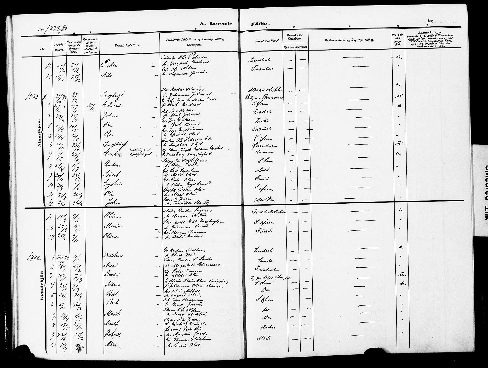 Ministerialprotokoller, klokkerbøker og fødselsregistre - Møre og Romsdal, AV/SAT-A-1454/590/L1017: Parish register (copy) no. 590C02, 1869-1931