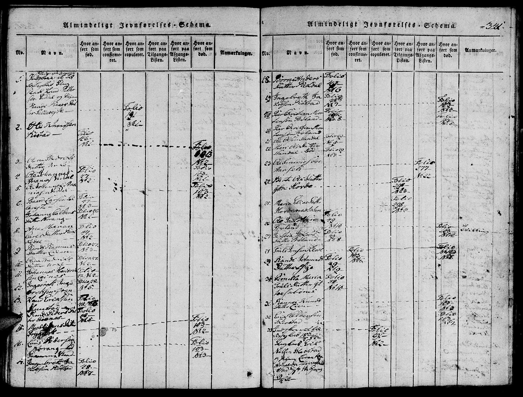 Ministerialprotokoller, klokkerbøker og fødselsregistre - Møre og Romsdal, AV/SAT-A-1454/515/L0207: Parish register (official) no. 515A03, 1819-1829, p. 341