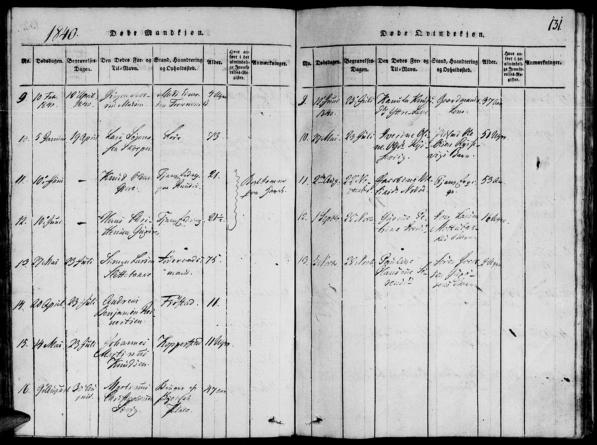 Ministerialprotokoller, klokkerbøker og fødselsregistre - Møre og Romsdal, AV/SAT-A-1454/507/L0069: Parish register (official) no. 507A04, 1816-1841, p. 131