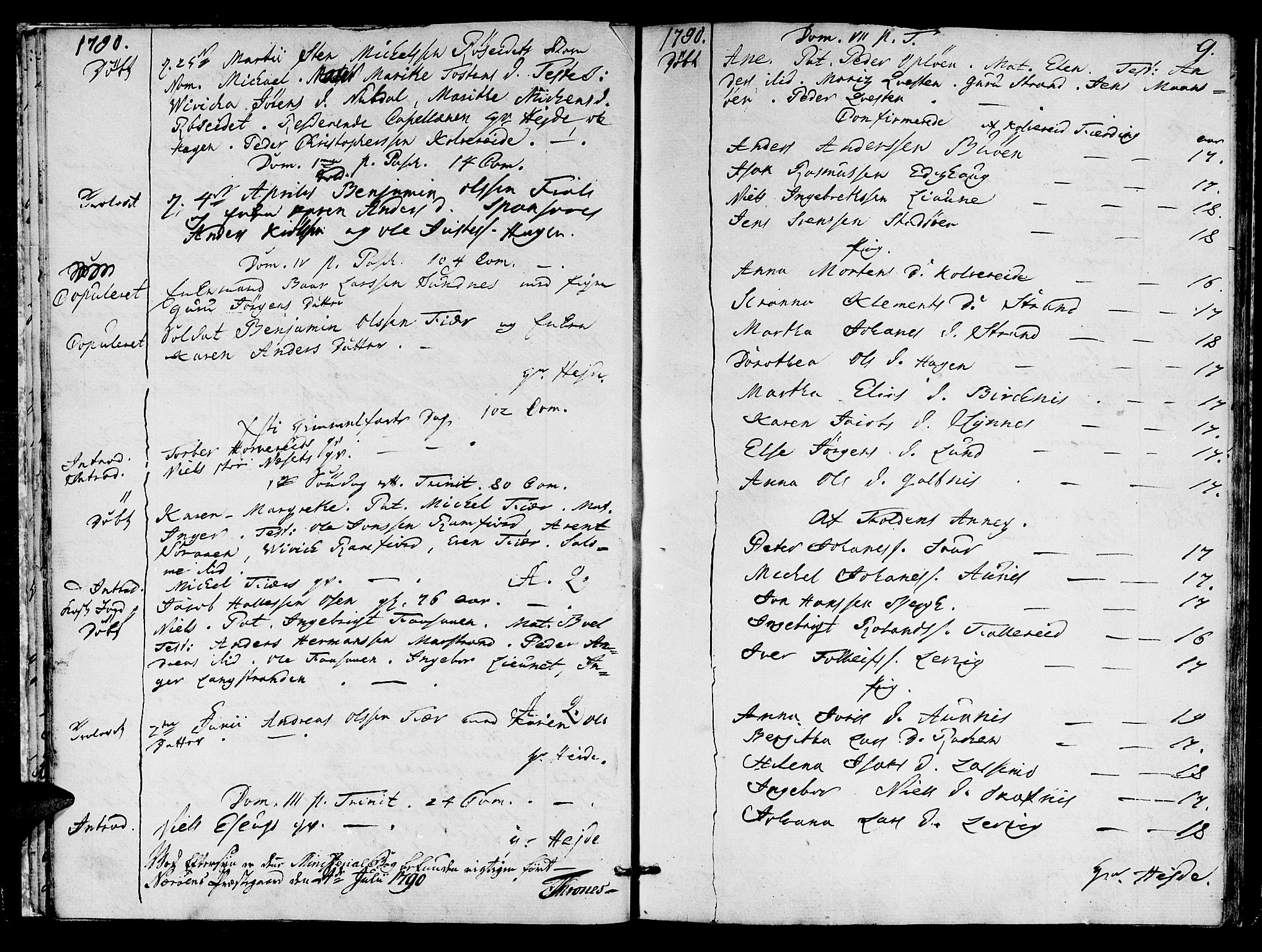 Ministerialprotokoller, klokkerbøker og fødselsregistre - Nord-Trøndelag, SAT/A-1458/780/L0633: Parish register (official) no. 780A02 /1, 1787-1814, p. 9