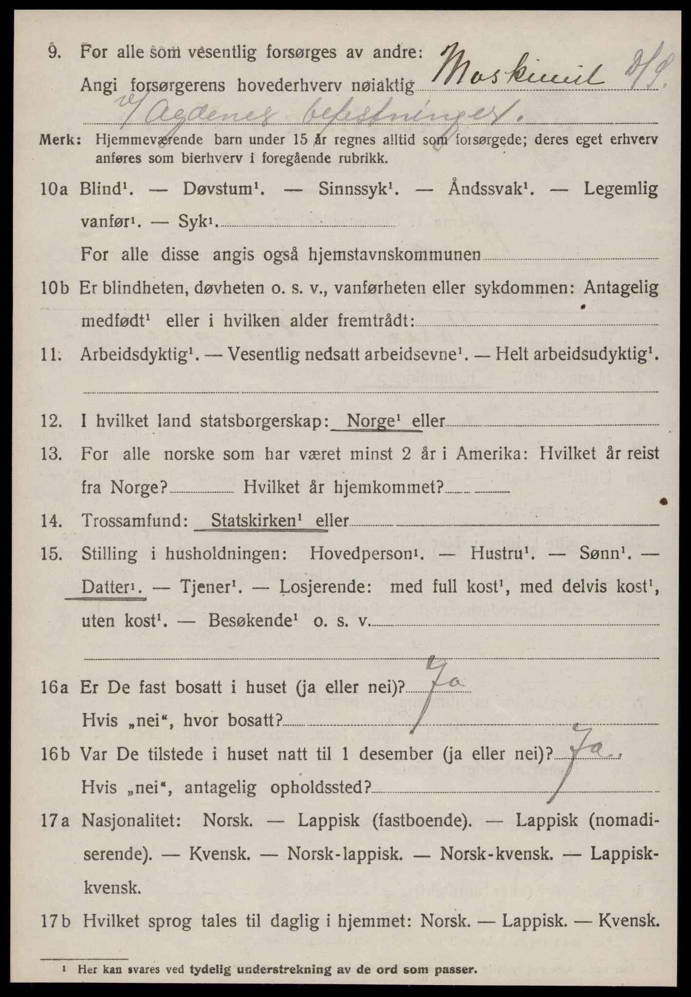 SAT, 1920 census for Rissa, 1920, p. 2344