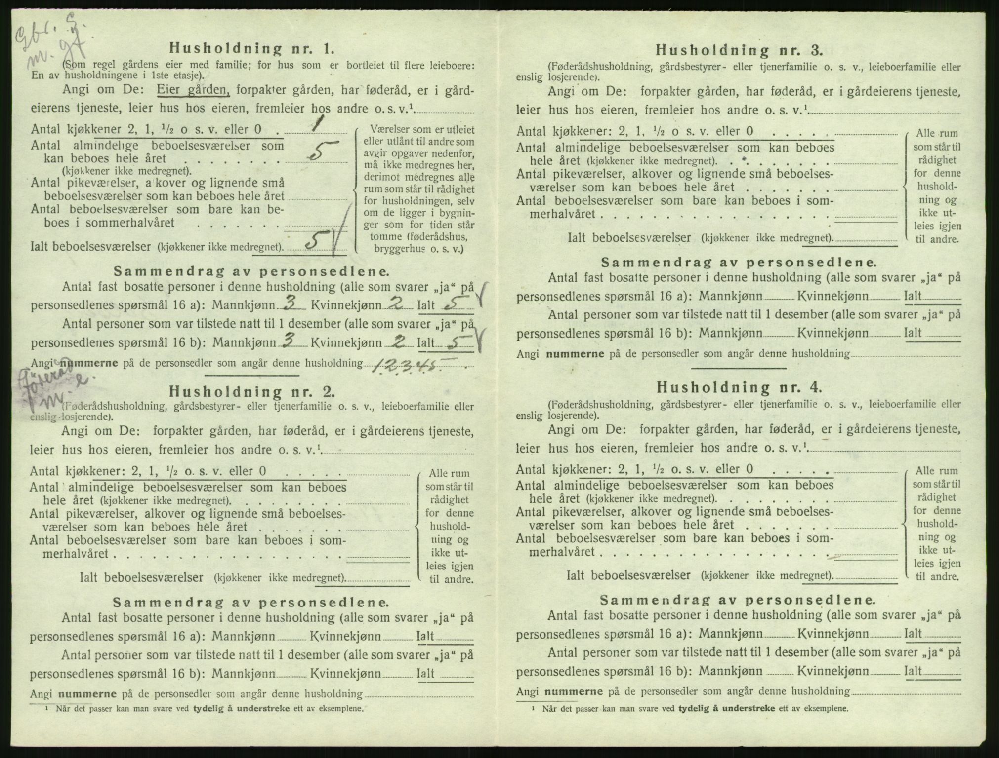 SAT, 1920 census for Syvde, 1920, p. 63