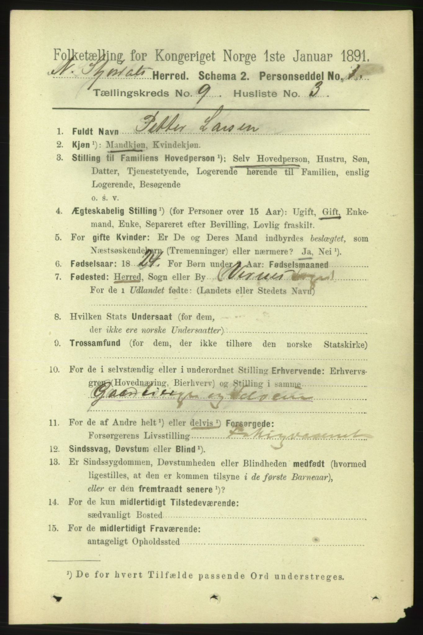 RA, 1891 census for 1714 Nedre Stjørdal, 1891, p. 4852