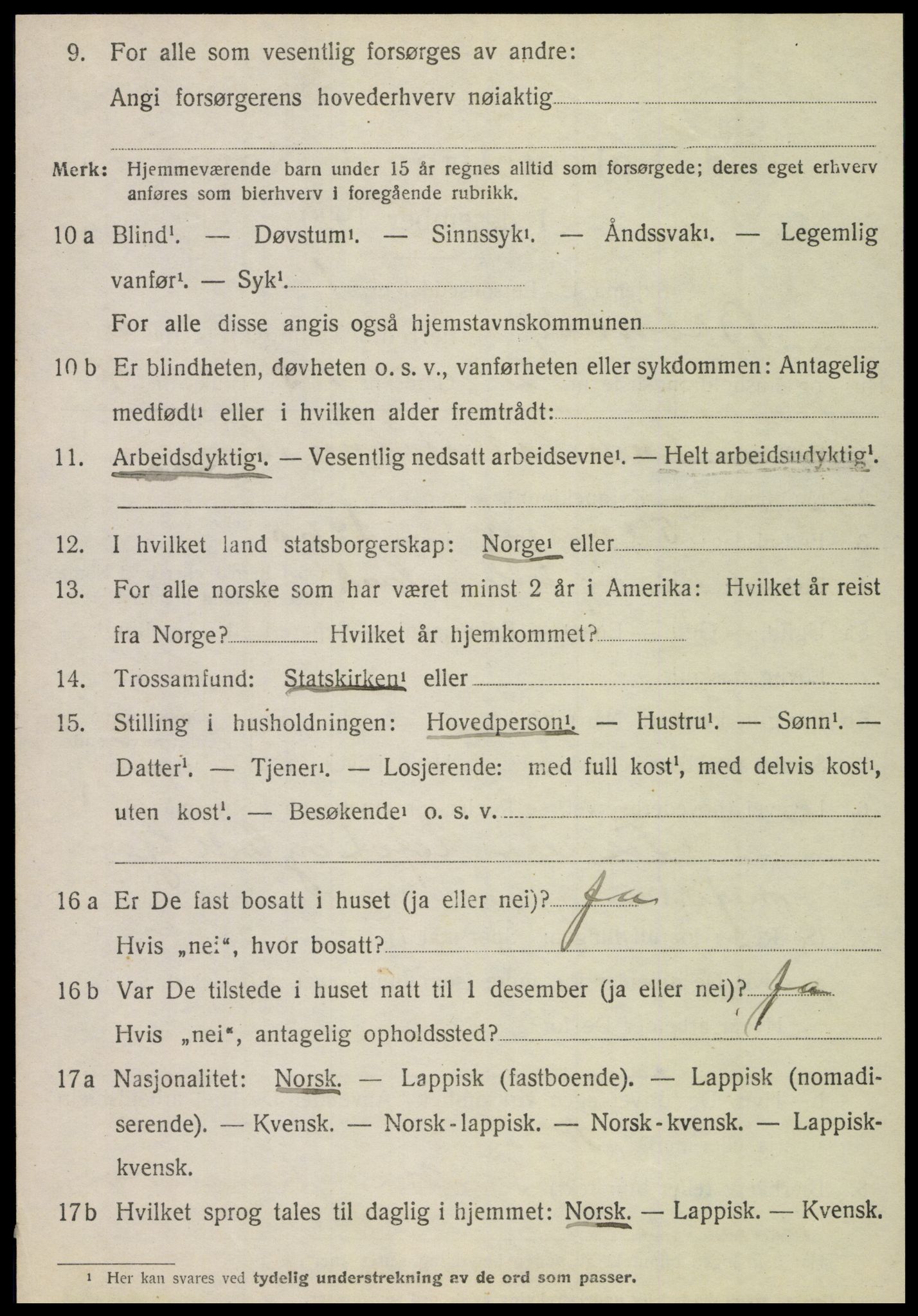 SAT, 1920 census for Brønnøy, 1920, p. 4333