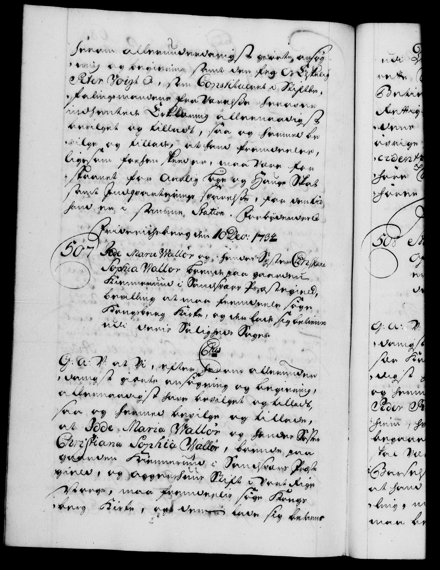 Danske Kanselli 1572-1799, AV/RA-EA-3023/F/Fc/Fca/Fcaa/L0028: Norske registre, 1733-1734, p. 683b