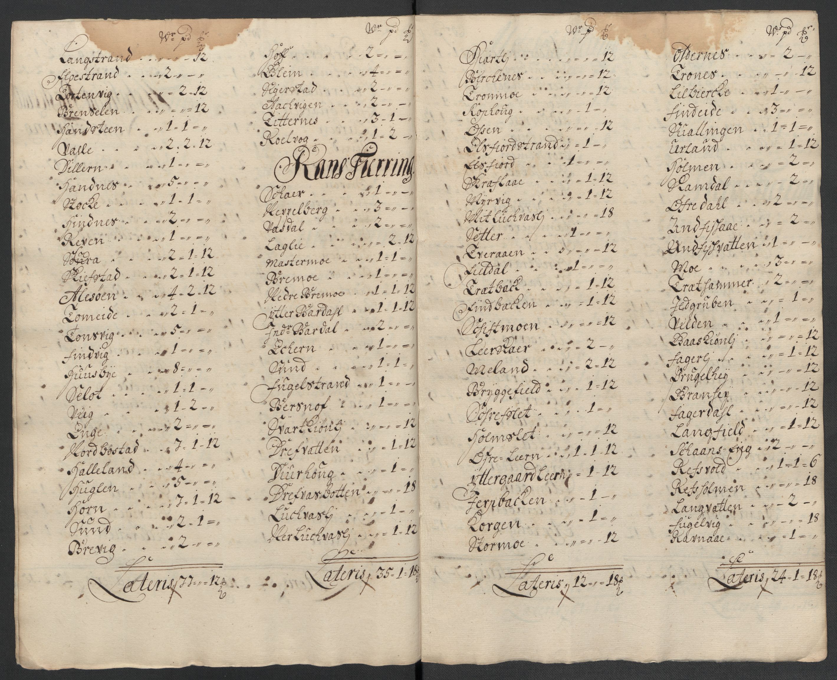 Rentekammeret inntil 1814, Reviderte regnskaper, Fogderegnskap, AV/RA-EA-4092/R65/L4508: Fogderegnskap Helgeland, 1702-1705, p. 202