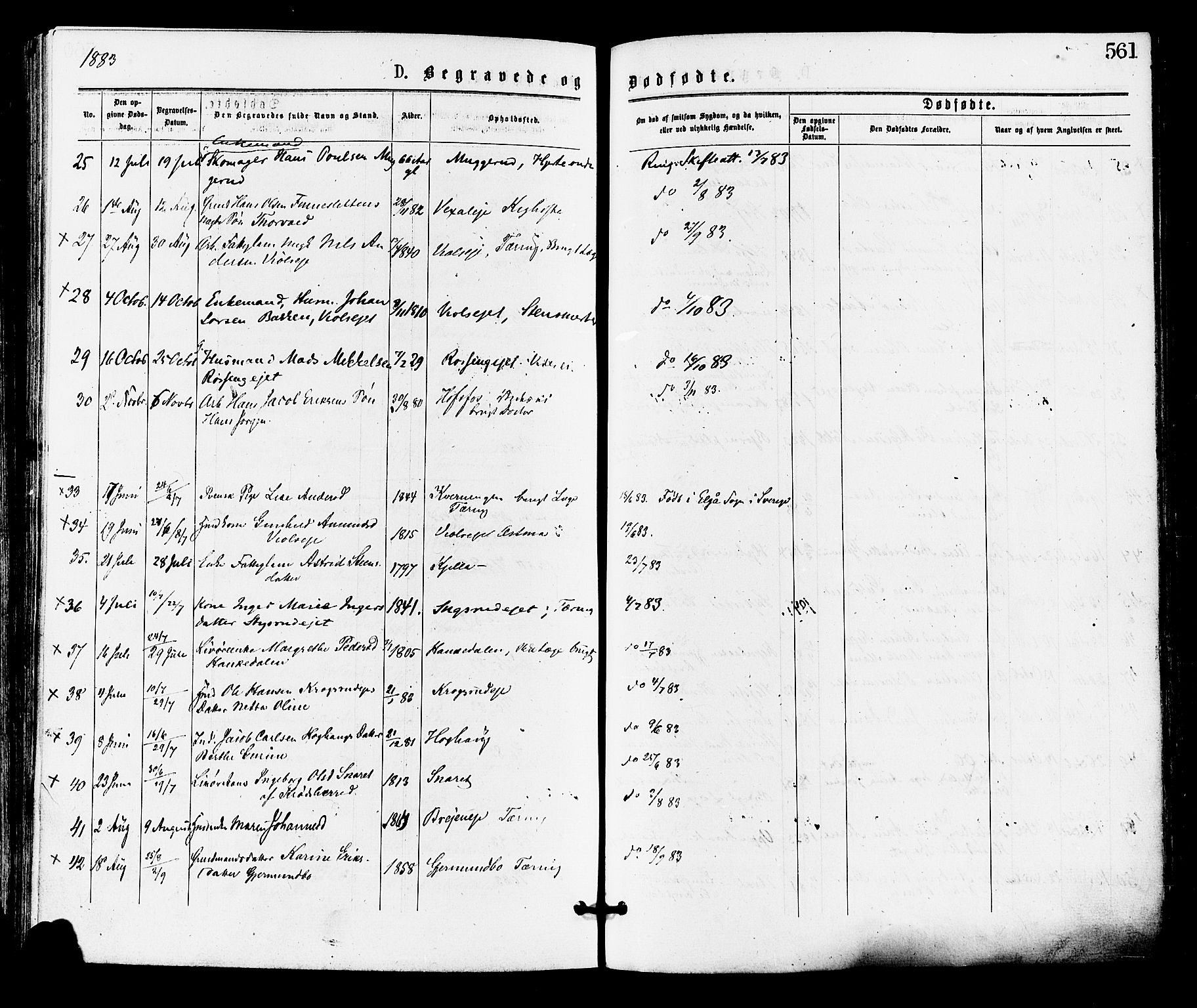 Norderhov kirkebøker, AV/SAKO-A-237/F/Fa/L0015: Parish register (official) no. 15, 1875-1884, p. 561