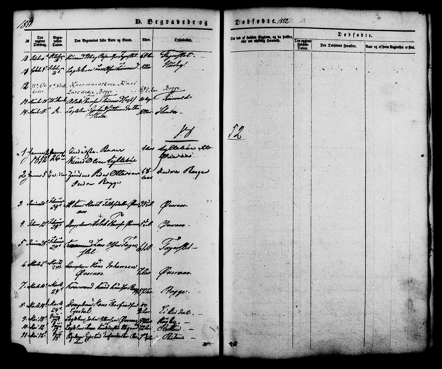 Ministerialprotokoller, klokkerbøker og fødselsregistre - Møre og Romsdal, SAT/A-1454/552/L0637: Parish register (official) no. 552A01, 1845-1879, p. 239