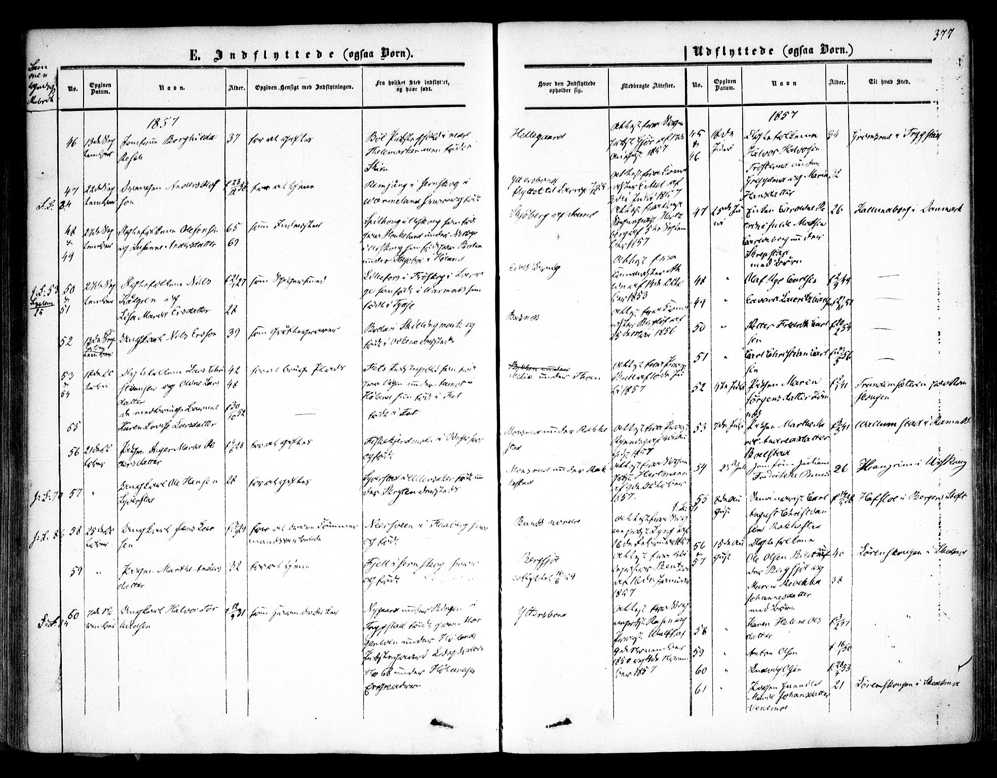 Høland prestekontor Kirkebøker, AV/SAO-A-10346a/F/Fa/L0010: Parish register (official) no. I 10, 1854-1861, p. 377