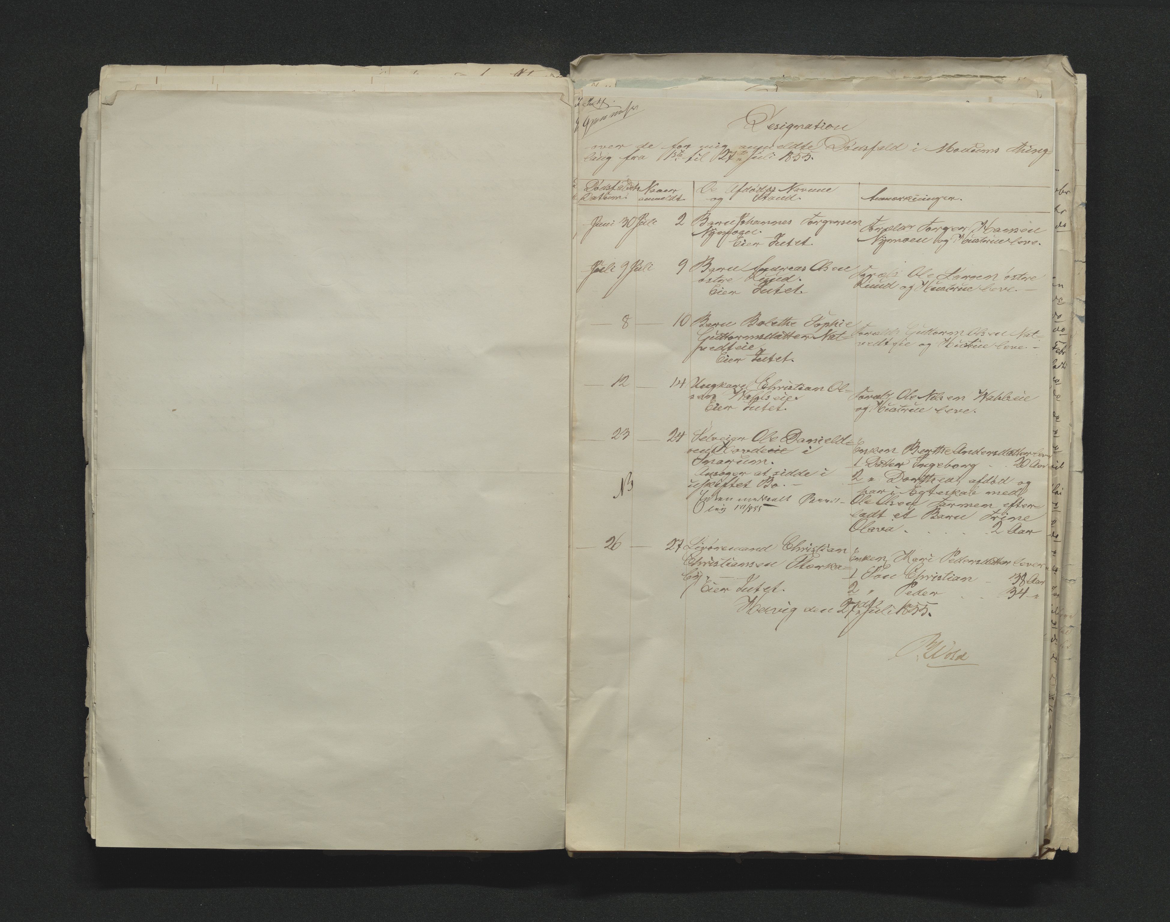 Eiker, Modum og Sigdal sorenskriveri, AV/SAKO-A-123/H/Ha/Hab/L0009: Dødsfallsmeldinger, 1854-1857, p. 188