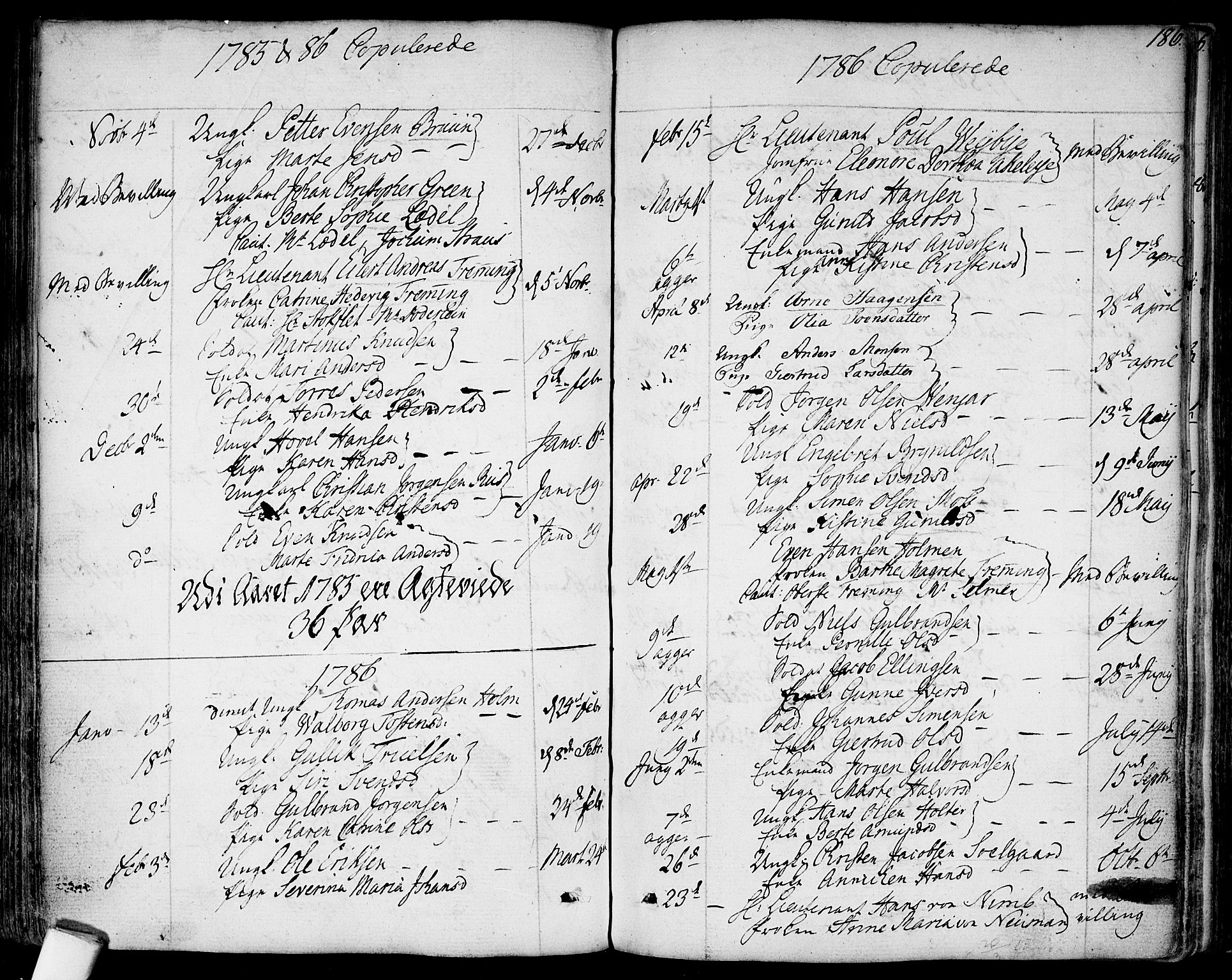 Garnisonsmenigheten Kirkebøker, SAO/A-10846/F/Fa/L0003: Parish register (official) no. 3, 1777-1809, p. 186