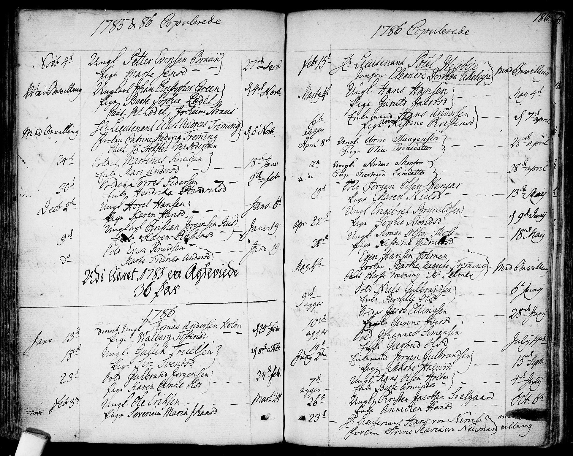 Garnisonsmenigheten Kirkebøker, AV/SAO-A-10846/F/Fa/L0003: Parish register (official) no. 3, 1777-1809, p. 186