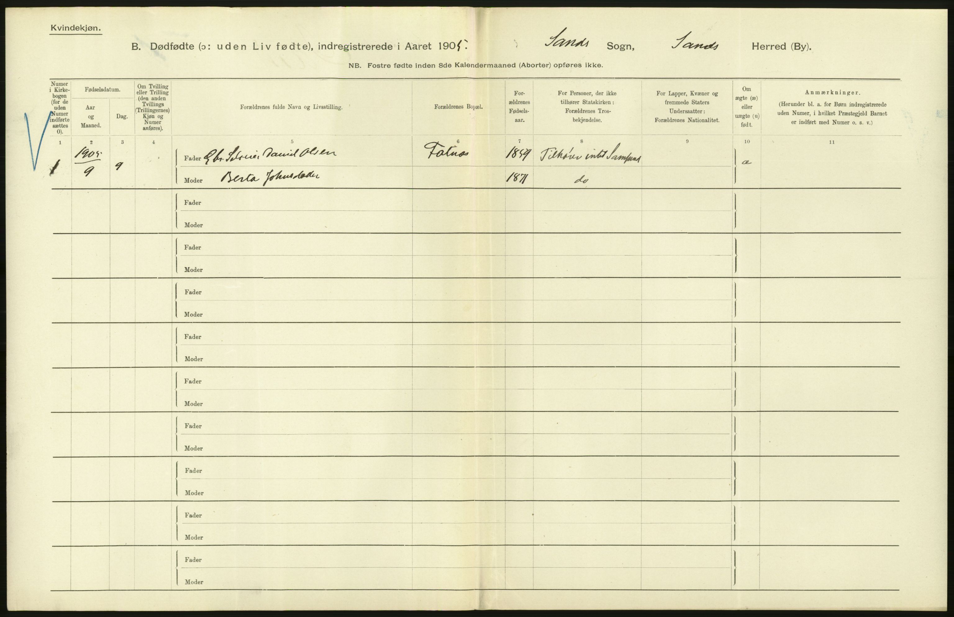 Statistisk sentralbyrå, Sosiodemografiske emner, Befolkning, AV/RA-S-2228/D/Df/Dfa/Dfac/L0023: Stavanger amt: Døde, dødfødte. Bygder, 1905, p. 82