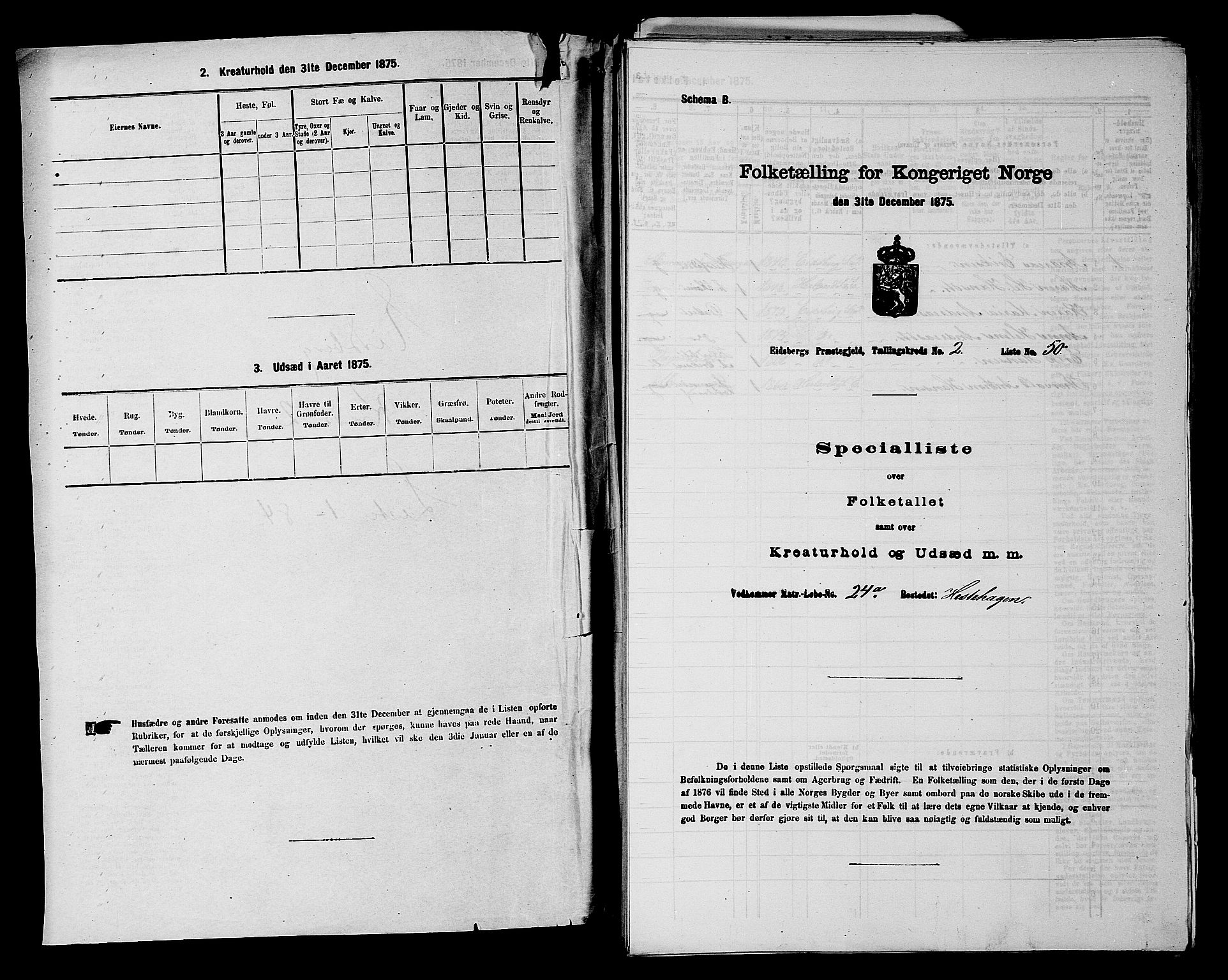 RA, 1875 census for 0125P Eidsberg, 1875, p. 241