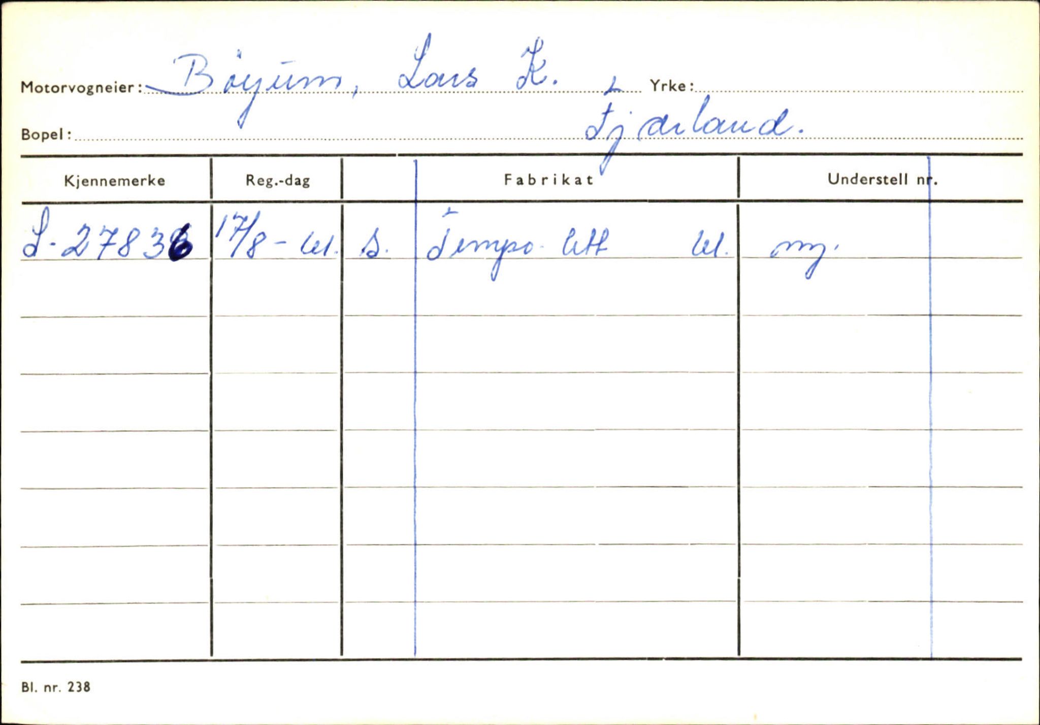 Statens vegvesen, Sogn og Fjordane vegkontor, AV/SAB-A-5301/4/F/L0132: Eigarregister Askvoll A-Å. Balestrand A-Å, 1945-1975, p. 1619