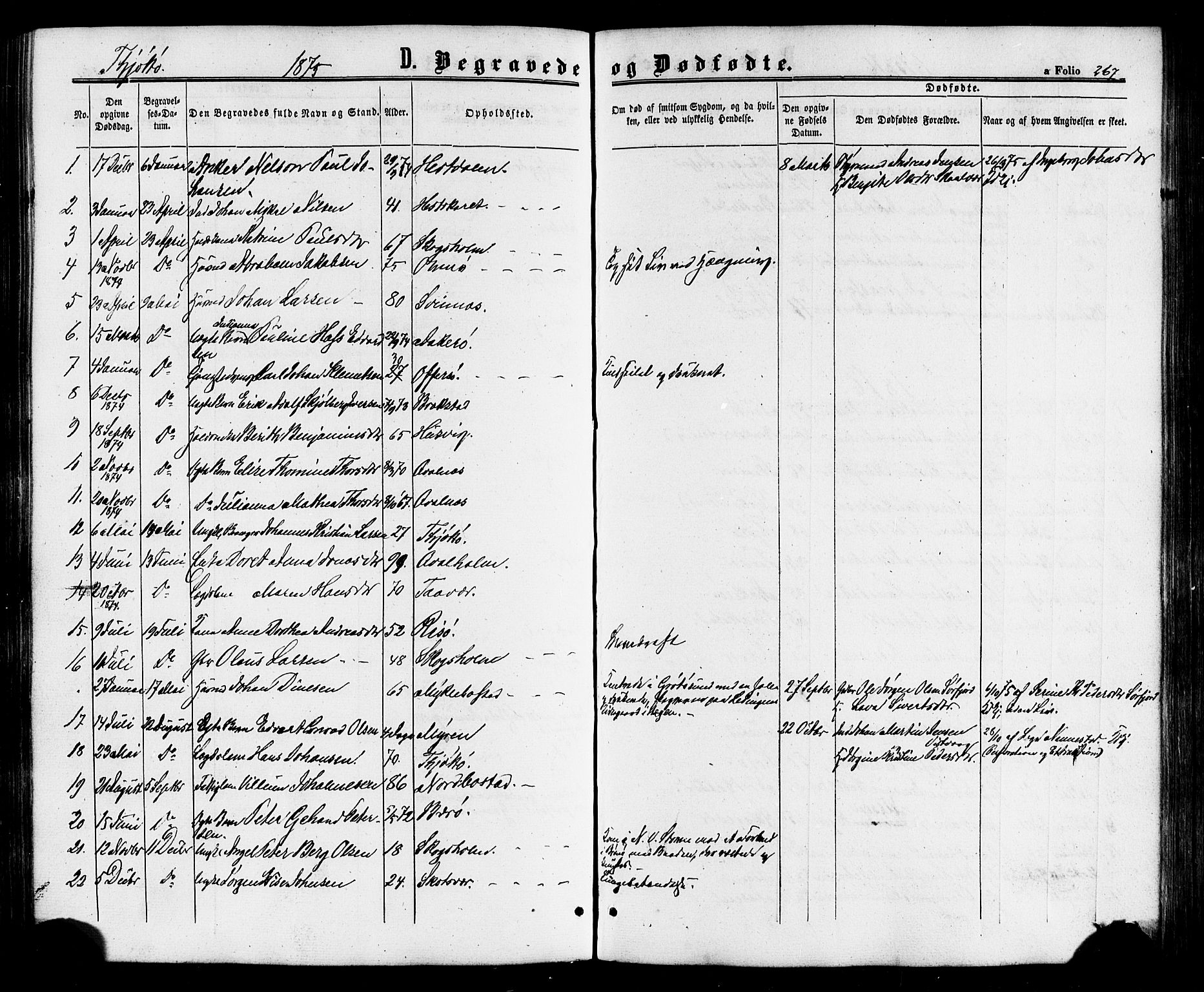 Ministerialprotokoller, klokkerbøker og fødselsregistre - Nordland, AV/SAT-A-1459/817/L0262: Parish register (official) no. 817A03/ 1, 1862-1877, p. 267