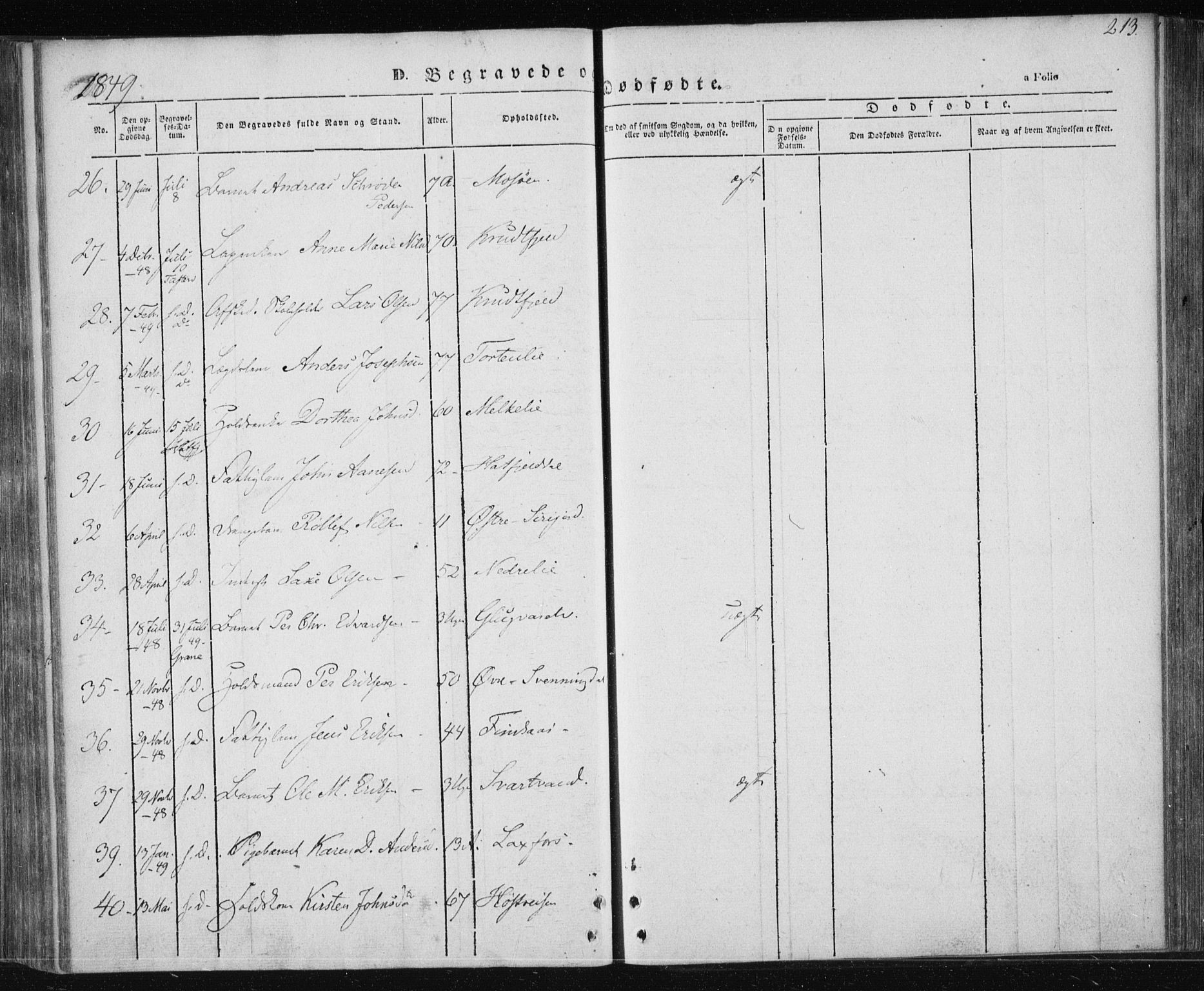 Ministerialprotokoller, klokkerbøker og fødselsregistre - Nordland, AV/SAT-A-1459/820/L0291: Parish register (official) no. 820A12, 1846-1854, p. 213