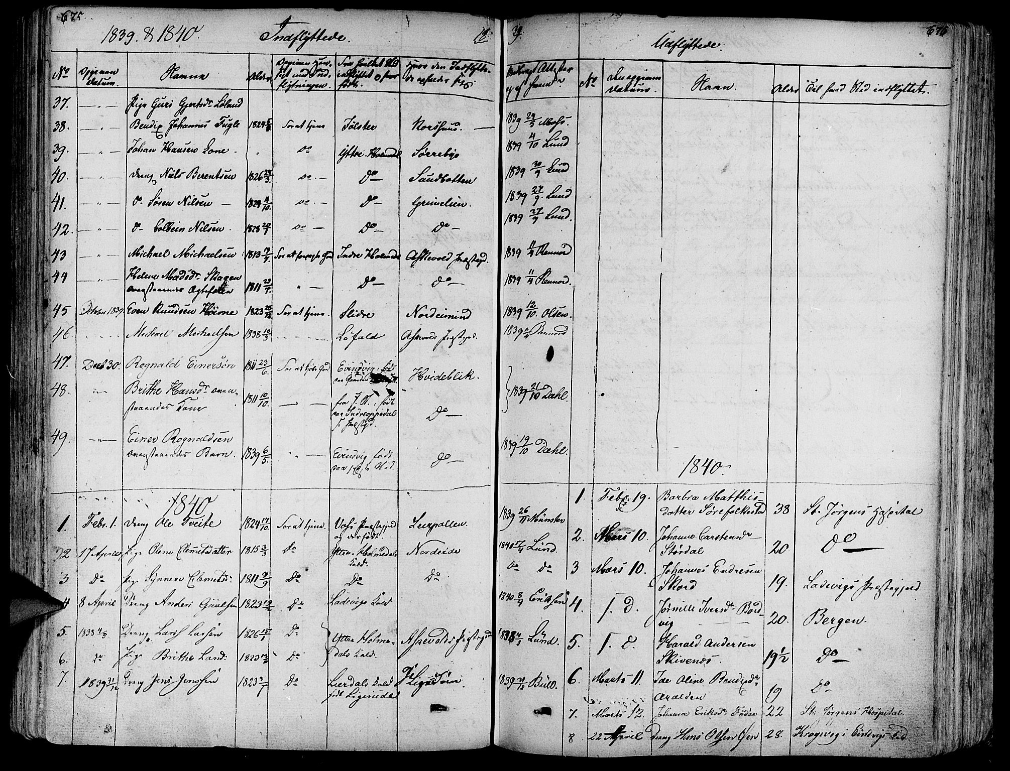 Askvoll sokneprestembete, SAB/A-79501/H/Haa/Haaa/L0010: Parish register (official) no. A 10, 1821-1844, p. 676-677