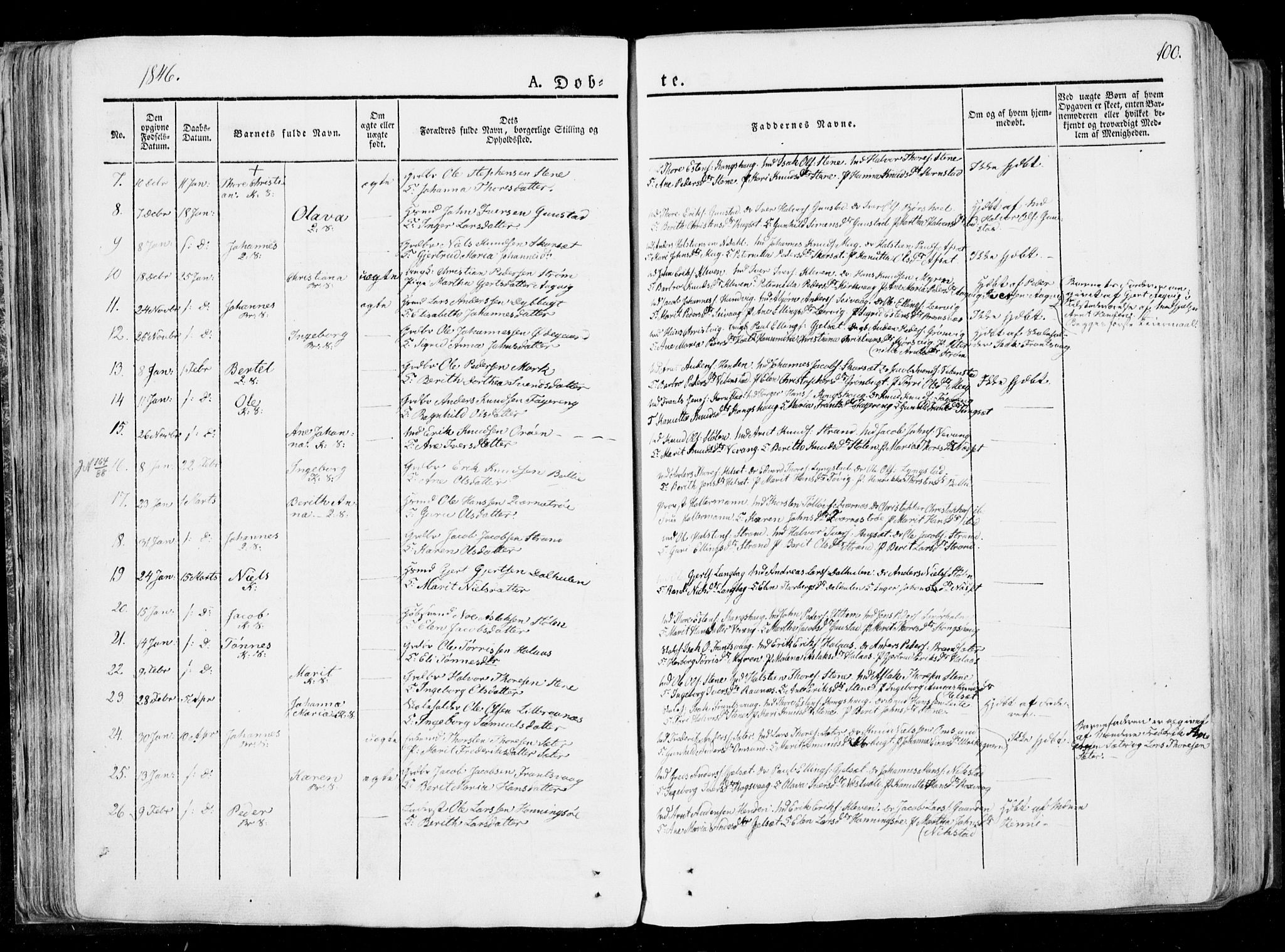 Ministerialprotokoller, klokkerbøker og fødselsregistre - Møre og Romsdal, SAT/A-1454/568/L0803: Parish register (official) no. 568A10, 1830-1853, p. 100