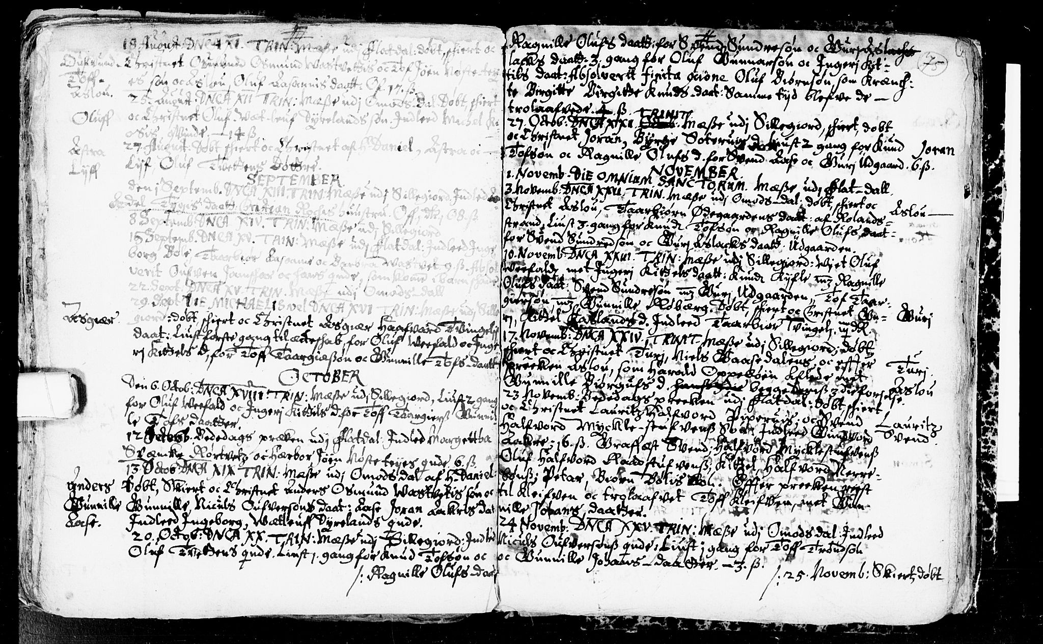 Seljord kirkebøker, SAKO/A-20/F/Fa/L0001: Parish register (official) no. I 1, 1654-1686, p. 75