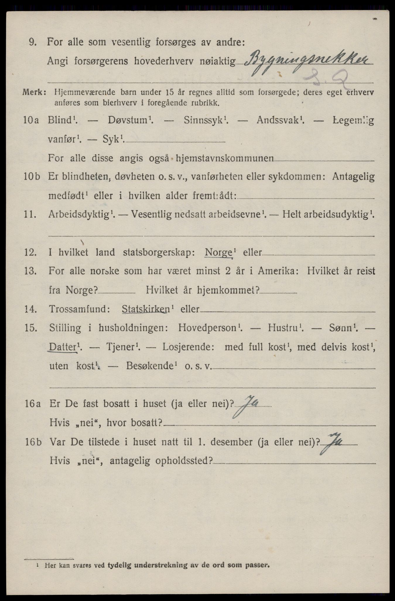 SAST, 1920 census for Torvastad, 1920, p. 4725