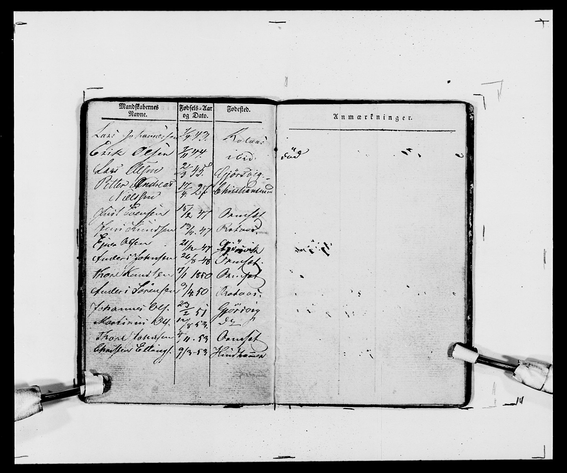 Generalitets- og kommissariatskollegiet, Det kongelige norske kommissariatskollegium, AV/RA-EA-5420/E/Eh/L0120: Tingvollske kompani, 1850-1870, p. 88