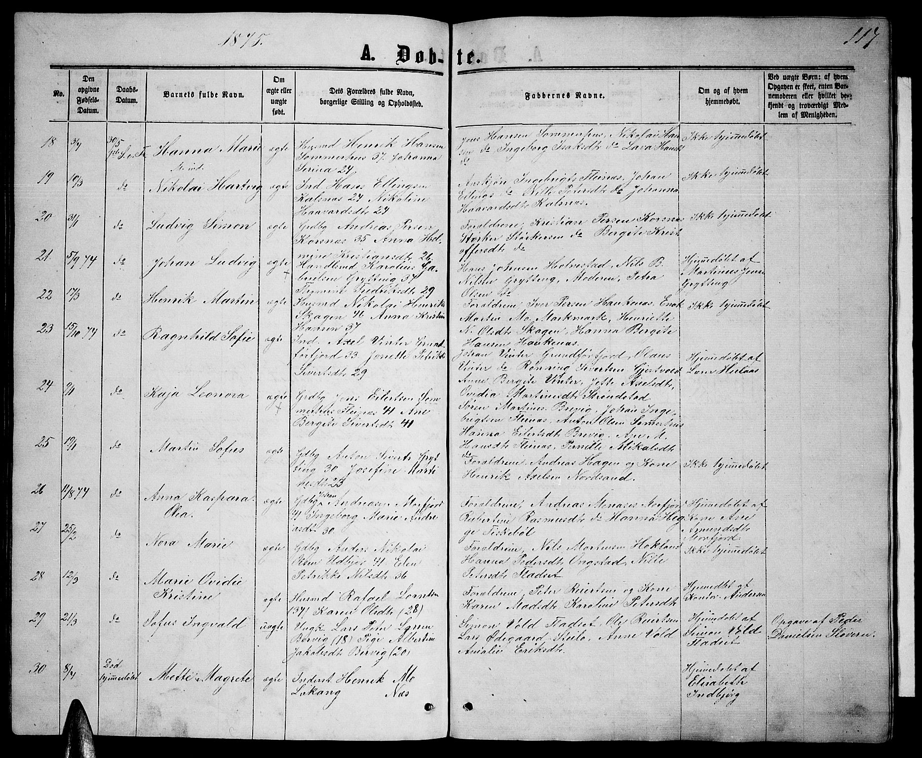 Ministerialprotokoller, klokkerbøker og fødselsregistre - Nordland, AV/SAT-A-1459/888/L1266: Parish register (copy) no. 888C04, 1864-1877, p. 117