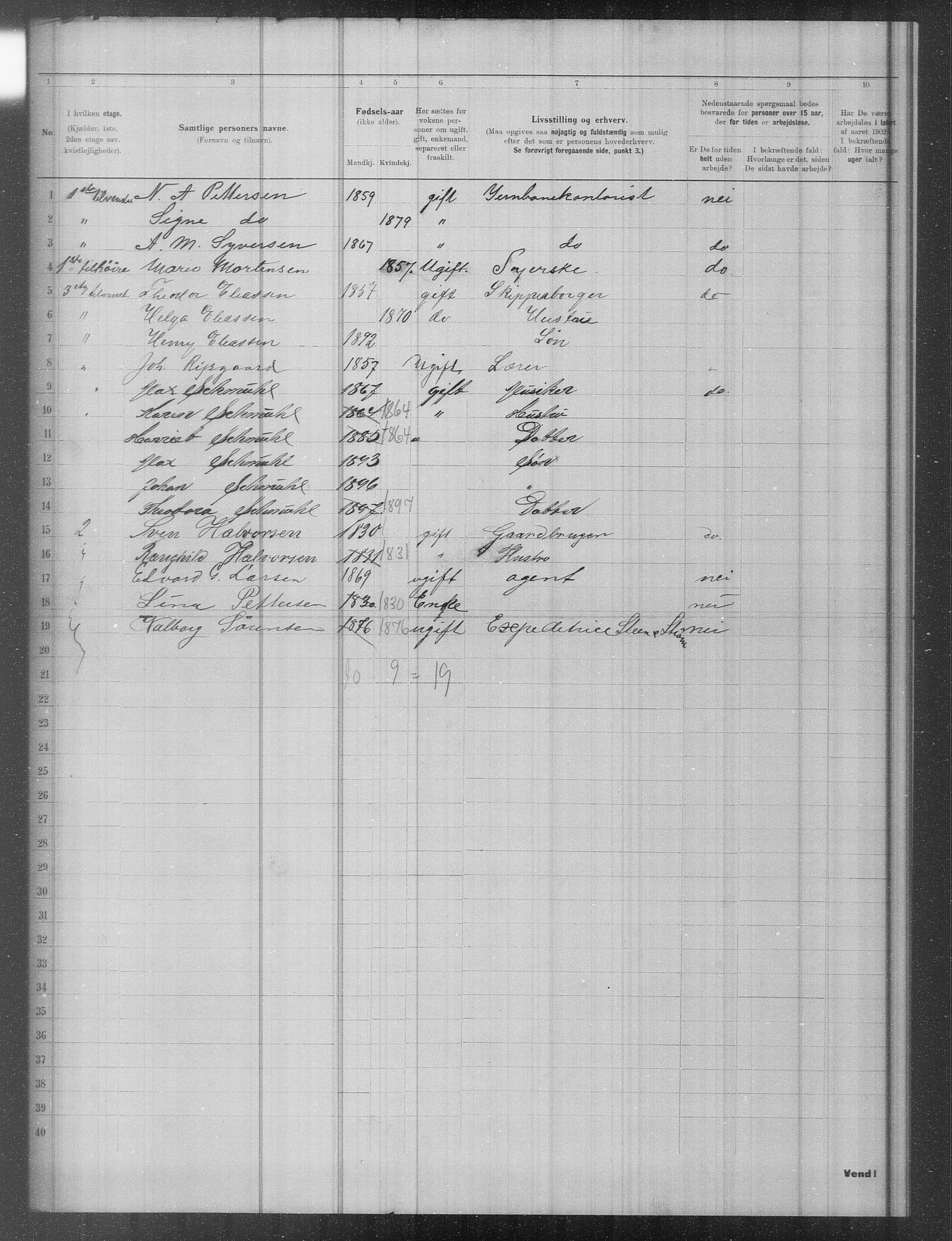 OBA, Municipal Census 1902 for Kristiania, 1902, p. 12644