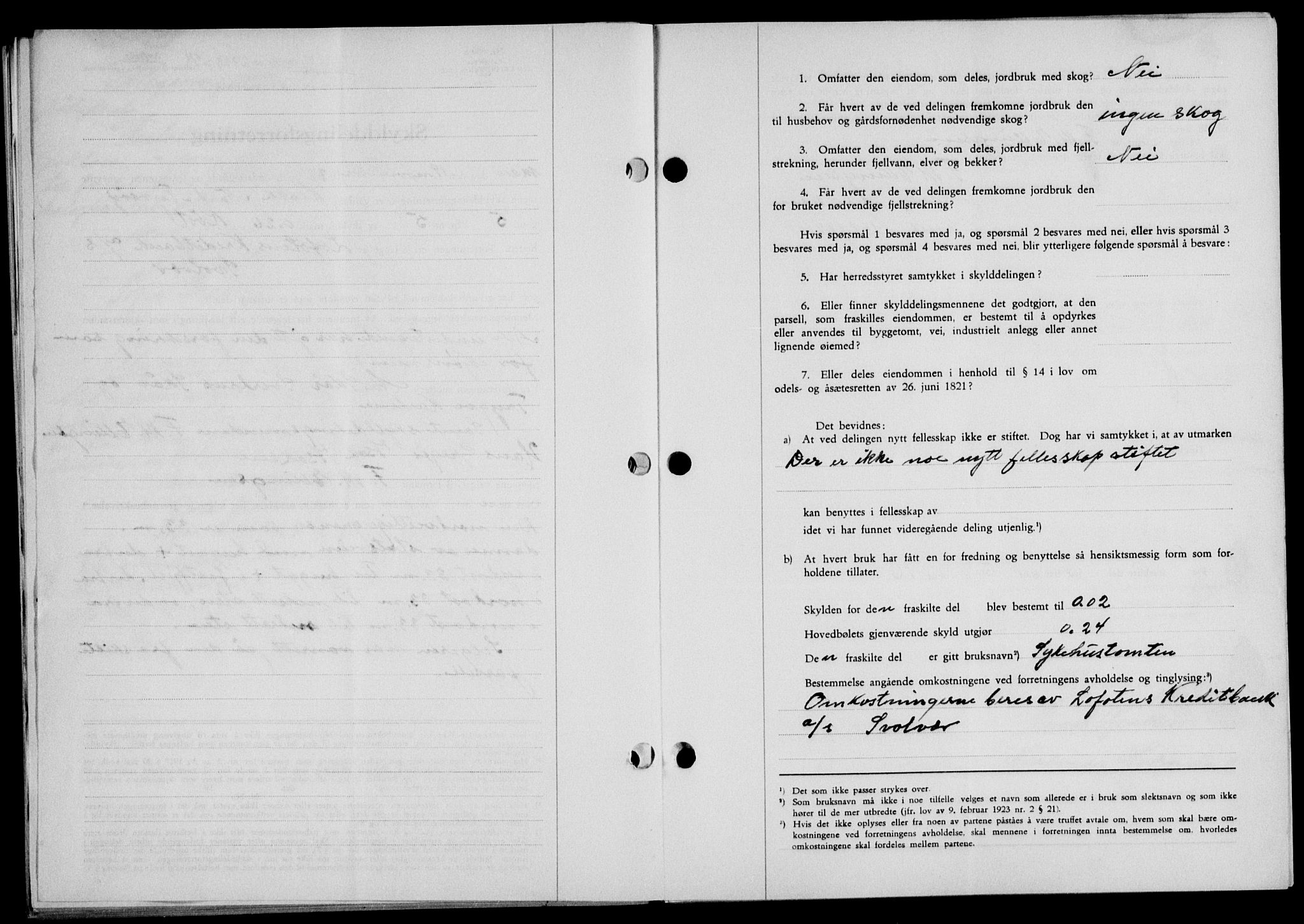 Lofoten sorenskriveri, SAT/A-0017/1/2/2C/L0005a: Mortgage book no. 5a, 1939-1939, Diary no: : 2729/1938