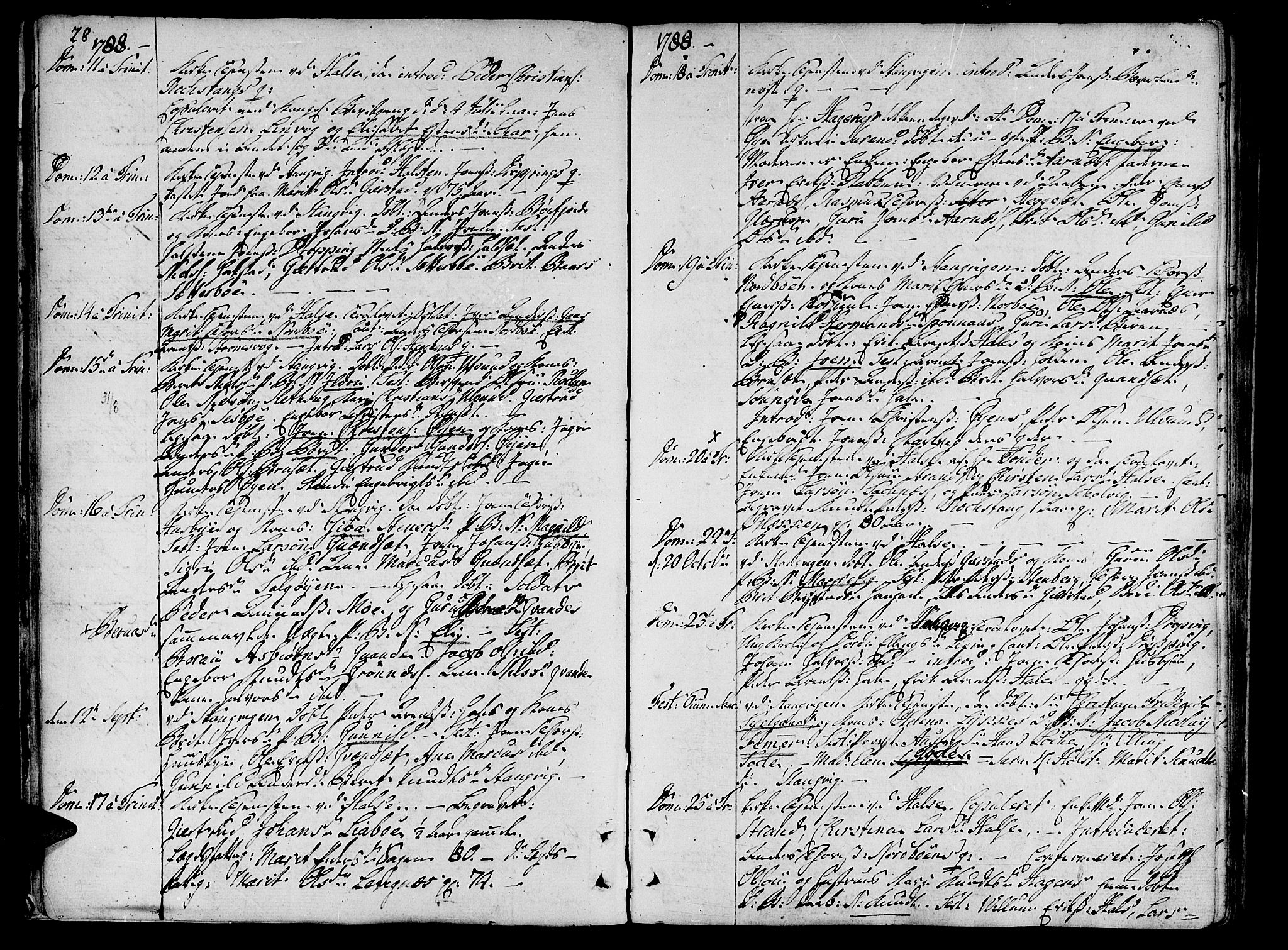 Ministerialprotokoller, klokkerbøker og fødselsregistre - Møre og Romsdal, AV/SAT-A-1454/592/L1022: Parish register (official) no. 592A01, 1784-1819, p. 28