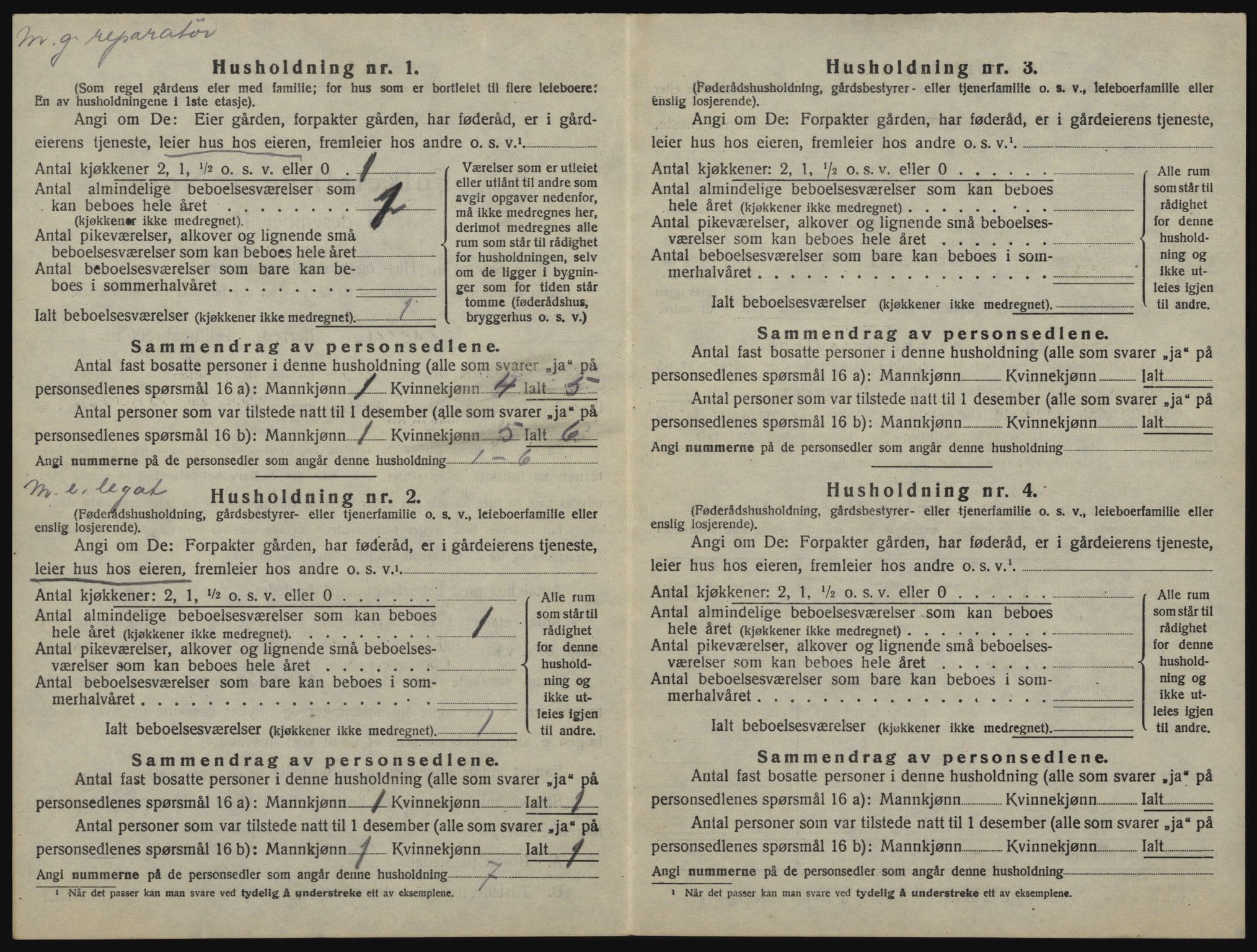 SAO, 1920 census for Ås, 1920, p. 1119