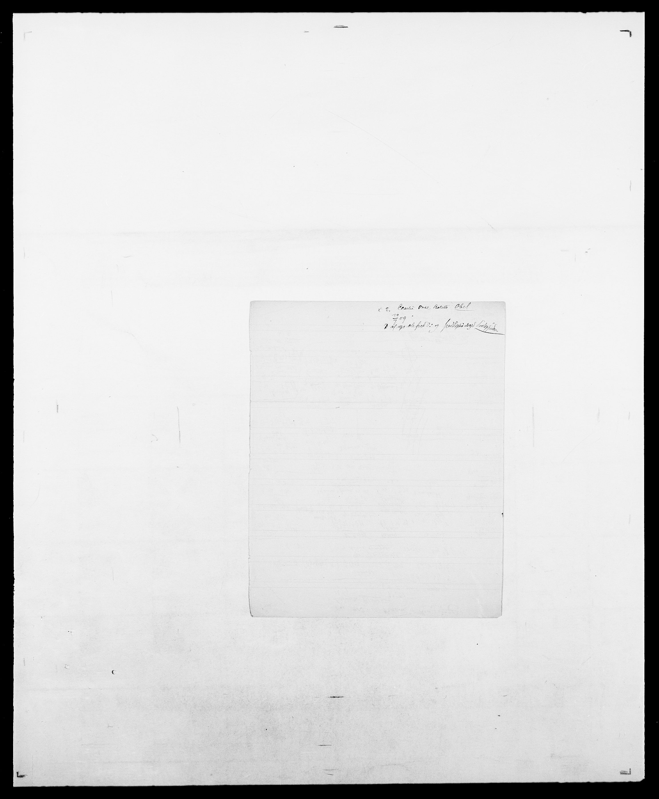 Delgobe, Charles Antoine - samling, AV/SAO-PAO-0038/D/Da/L0031: de Place - Raaum, p. 289