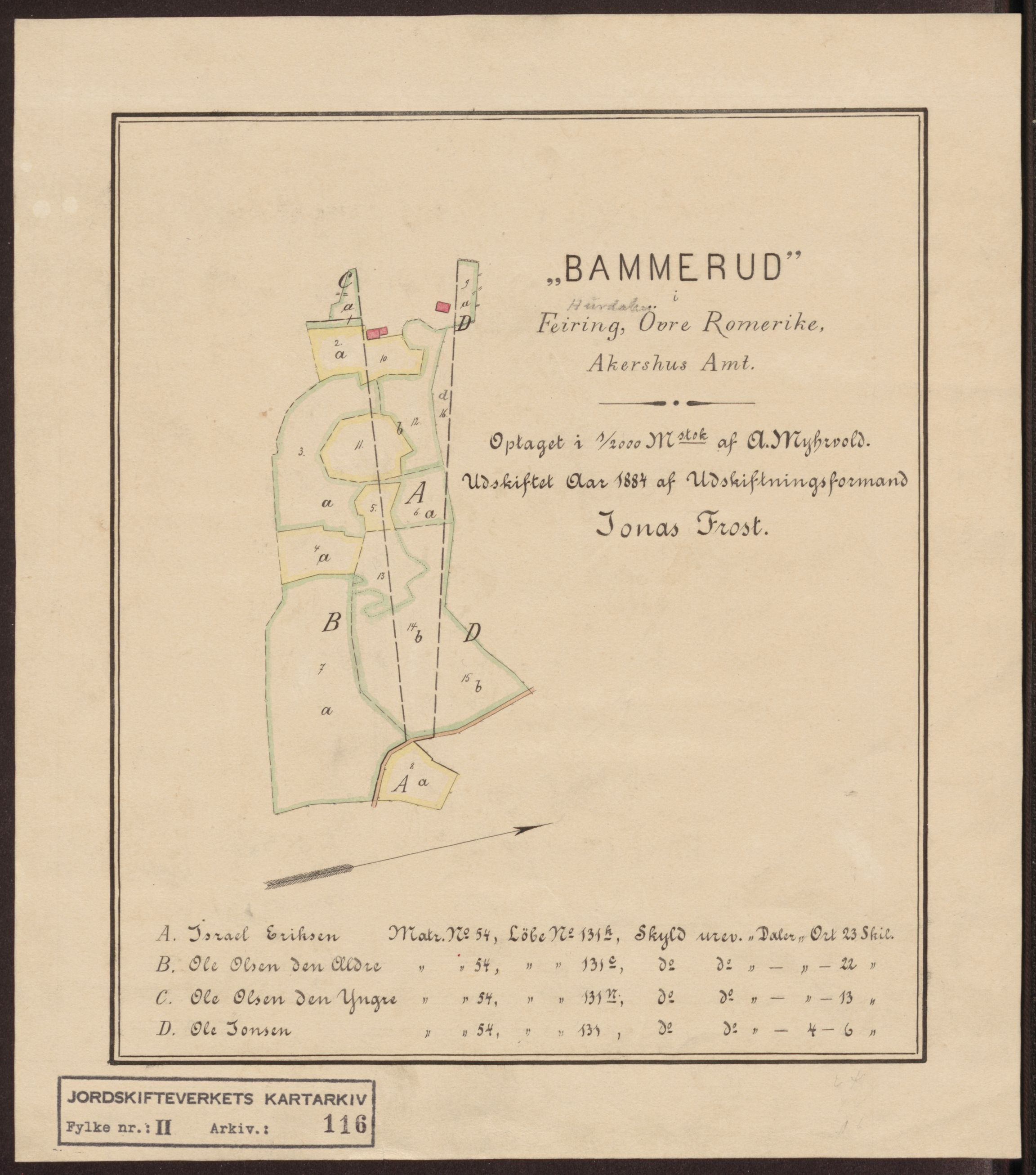 Jordskifteverkets kartarkiv, RA/S-3929/T, 1859-1988, p. 158