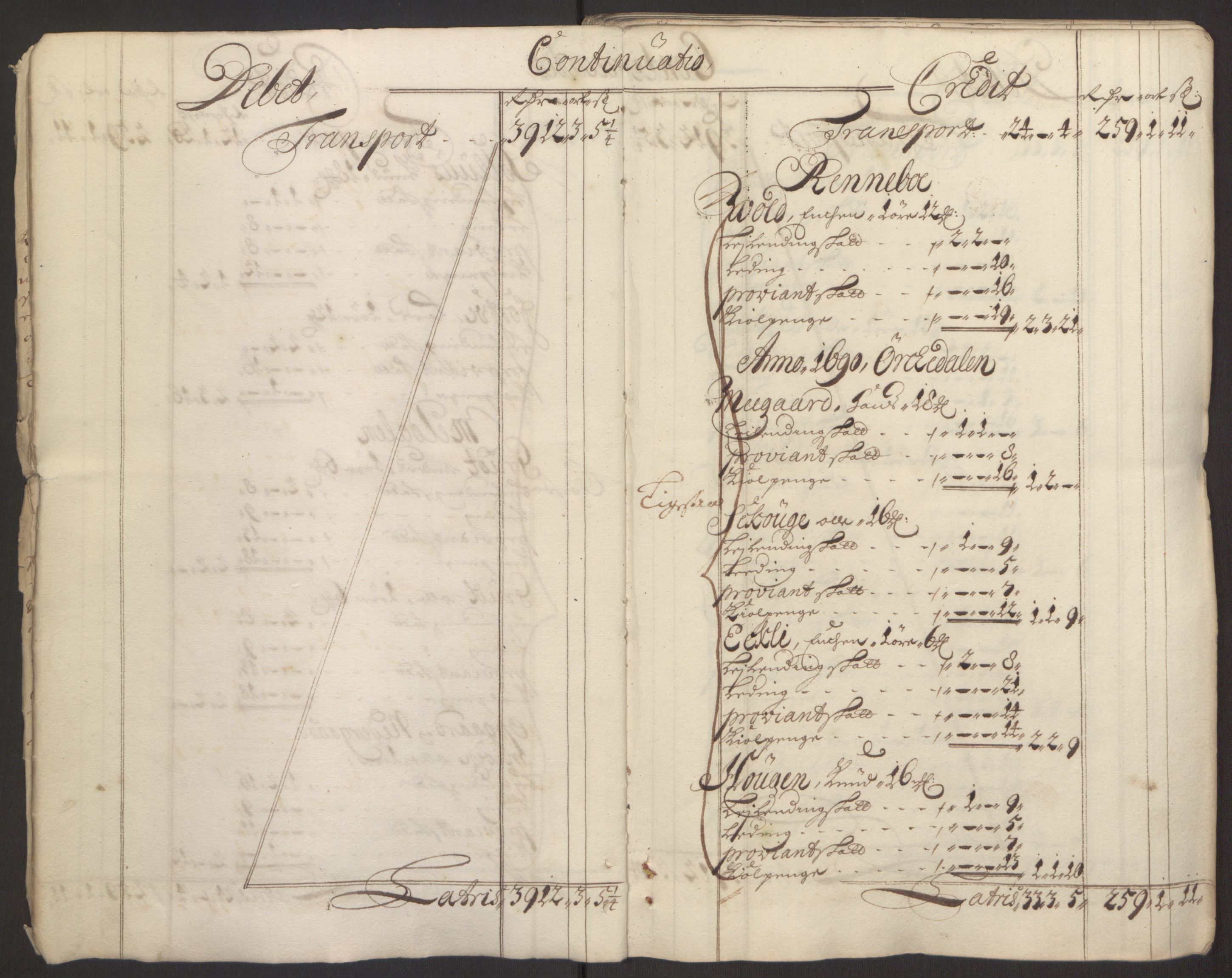 Rentekammeret inntil 1814, Reviderte regnskaper, Fogderegnskap, AV/RA-EA-4092/R60/L3944: Fogderegnskap Orkdal og Gauldal, 1694, p. 214