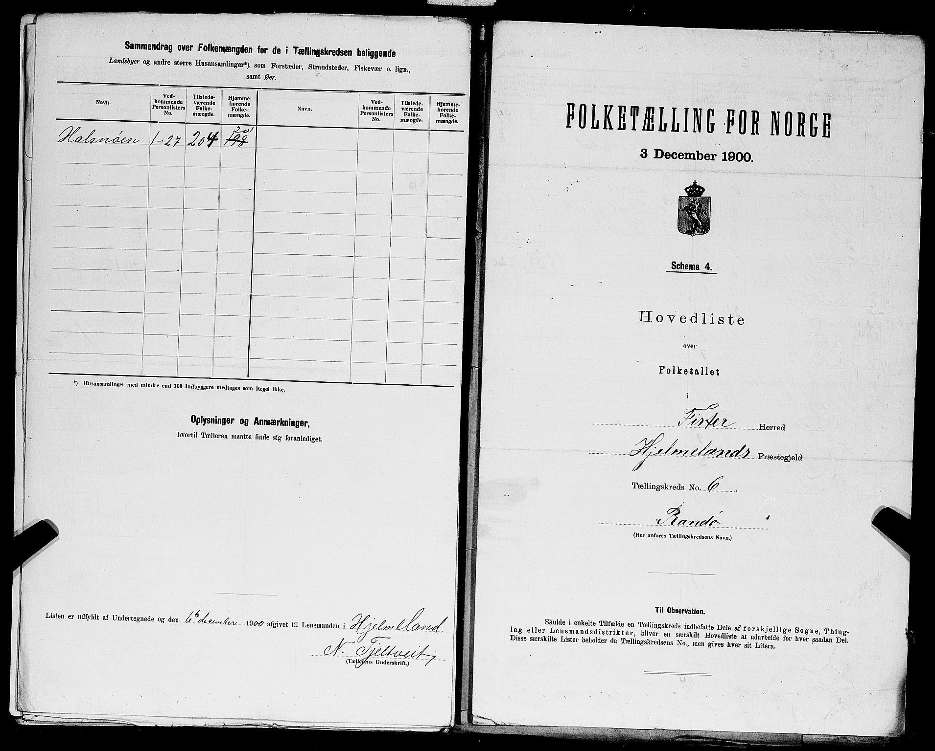 SAST, 1900 census for Fister, 1900, p. 22