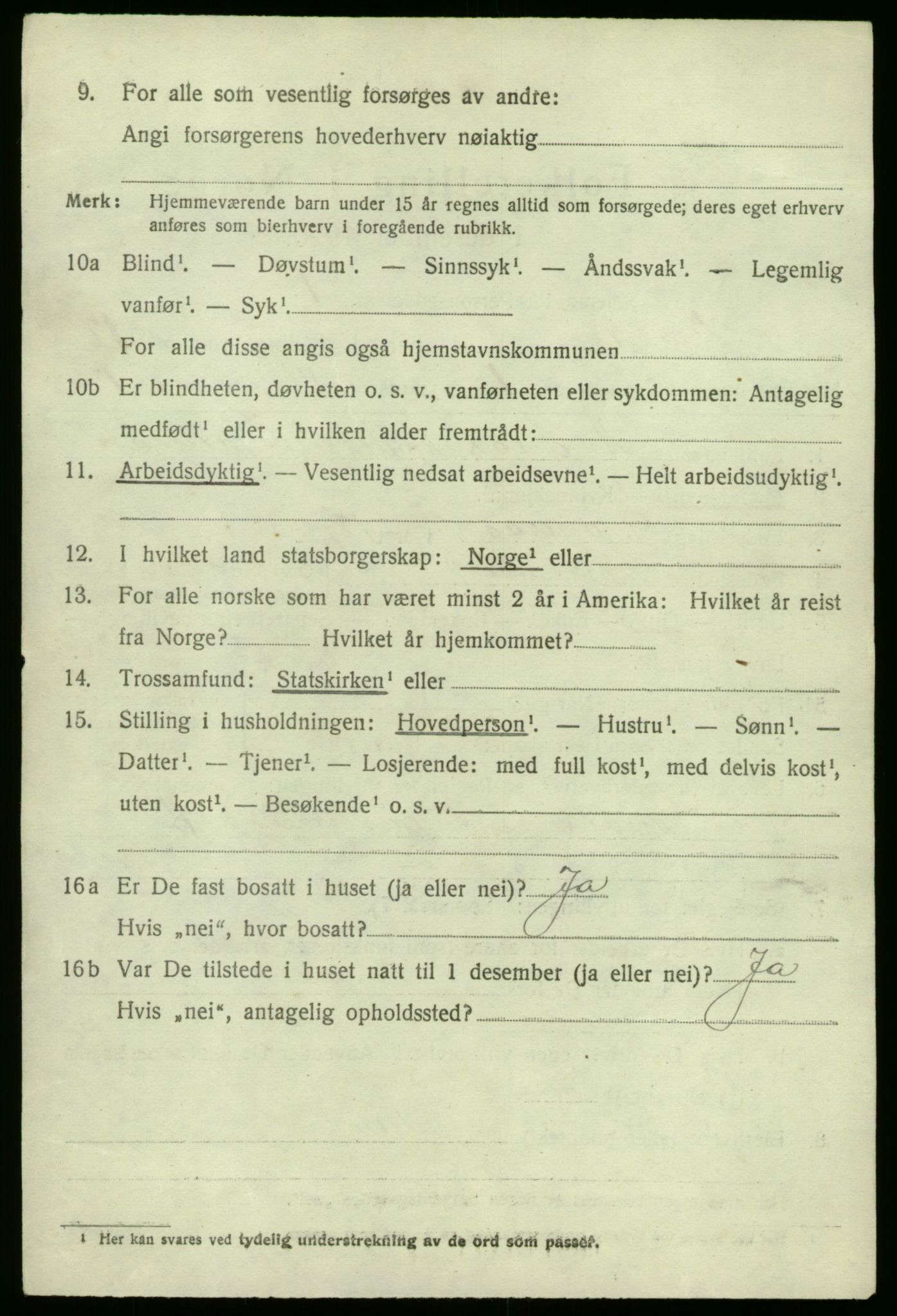 SAB, 1920 census for Kyrkjebø, 1920, p. 5858