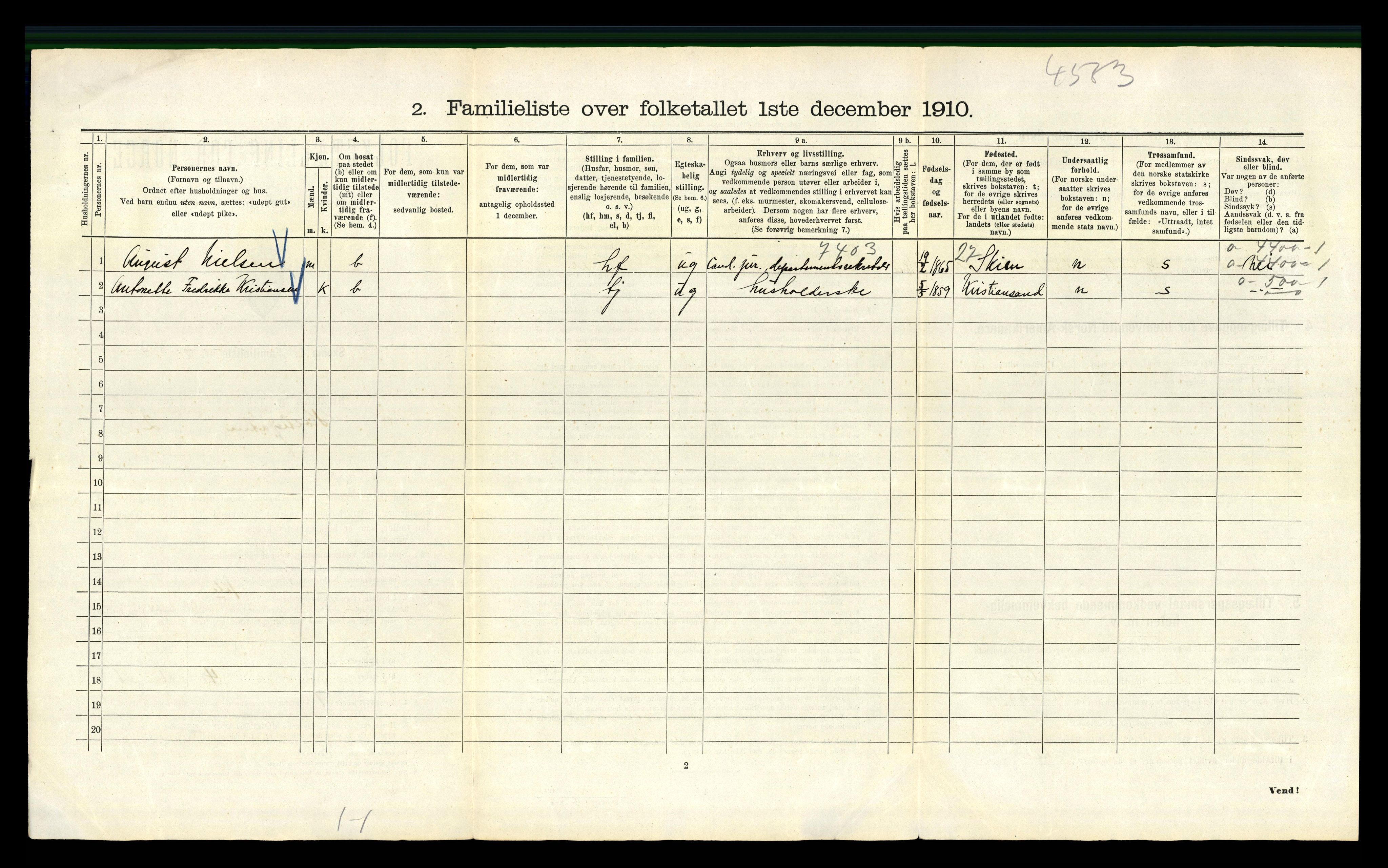 RA, 1910 census for Kristiania, 1910, p. 40276