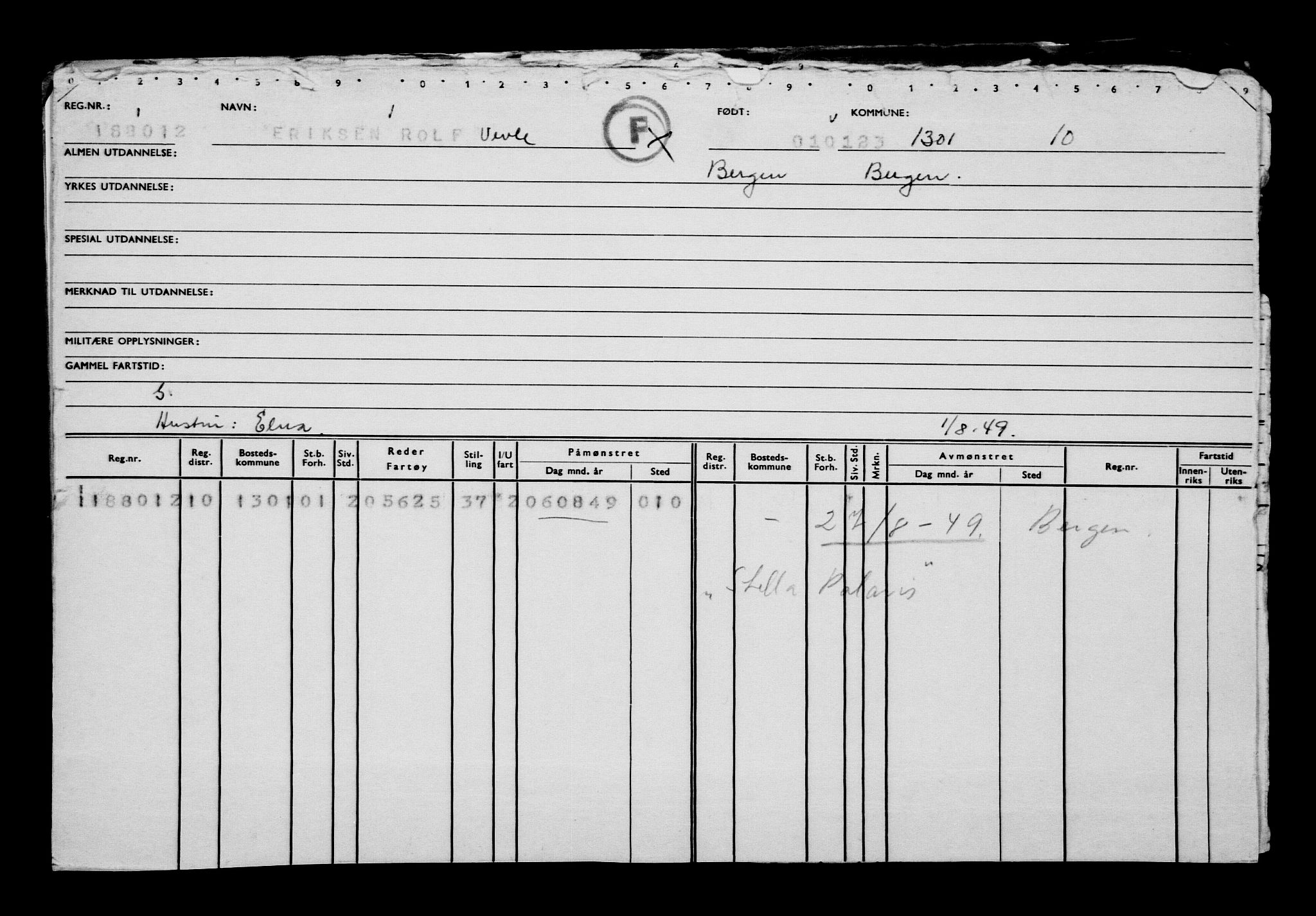 Direktoratet for sjømenn, AV/RA-S-3545/G/Gb/L0214: Hovedkort, 1923, p. 7
