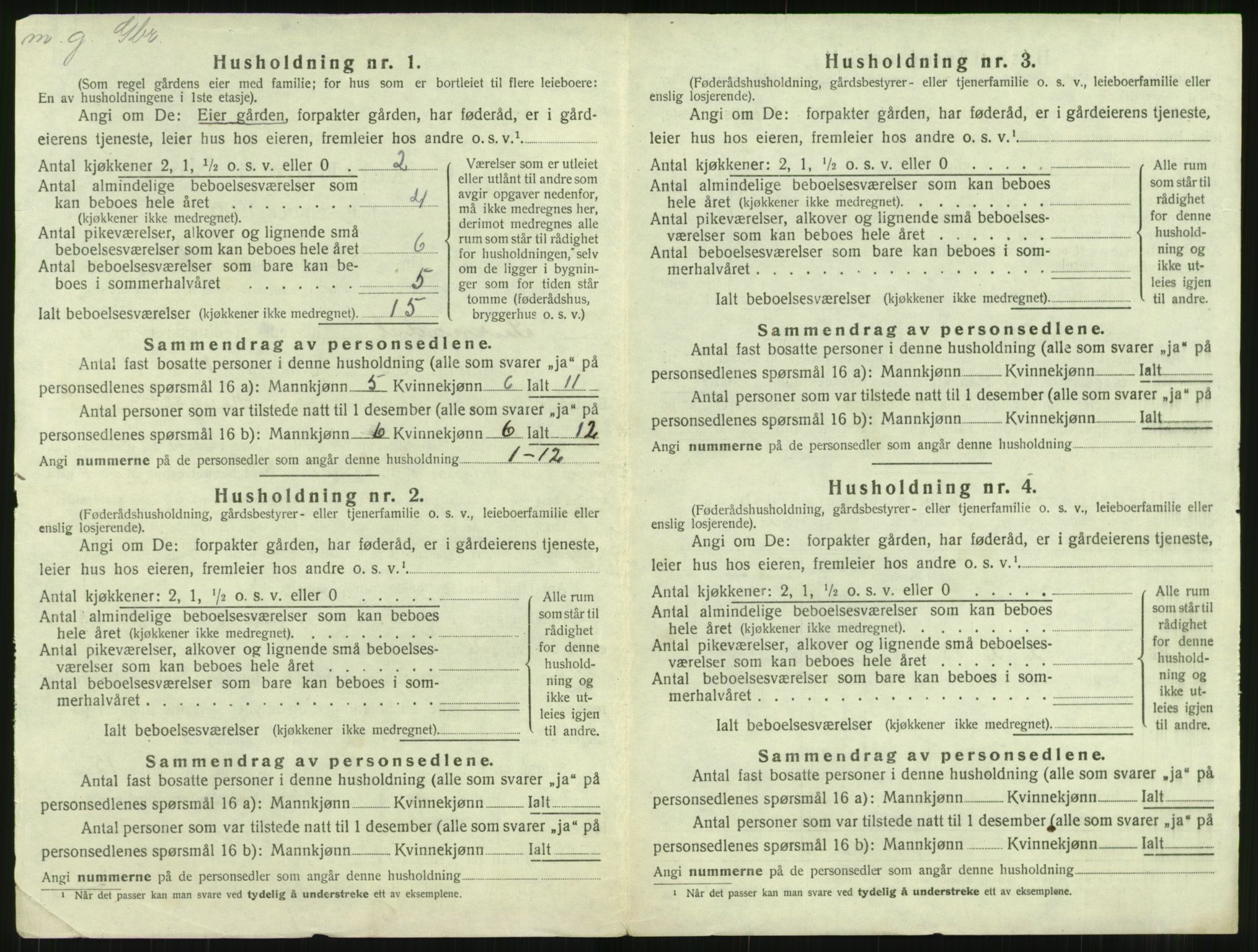 SAT, 1920 census for Surnadal, 1920, p. 594