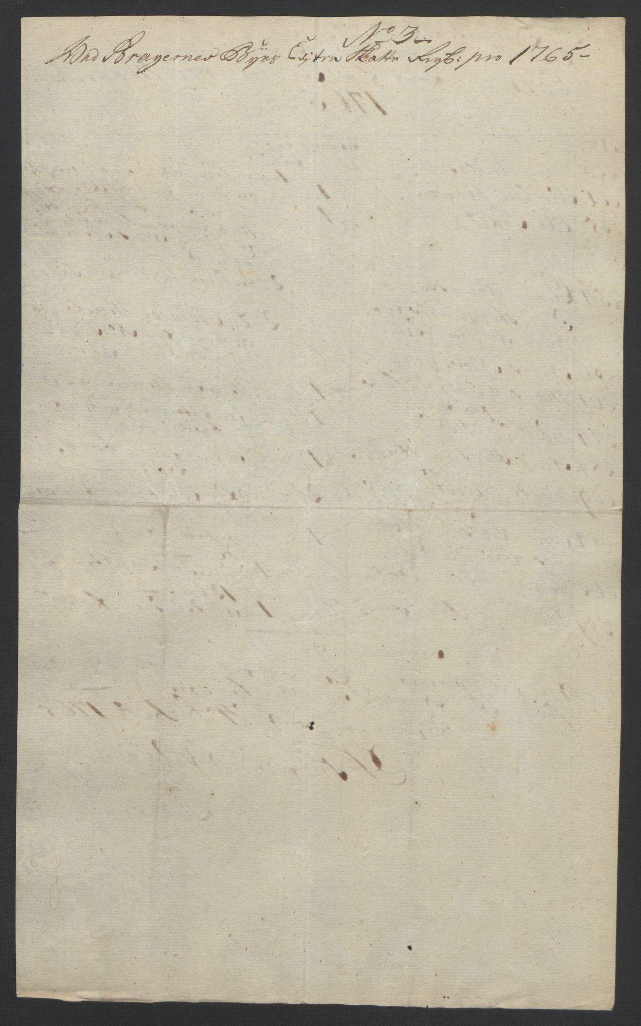 Rentekammeret inntil 1814, Reviderte regnskaper, Byregnskaper, AV/RA-EA-4066/R/Rf/L0119/0001: [F2] Kontribusjonsregnskap / Ekstraskatt, 1762-1767, p. 279