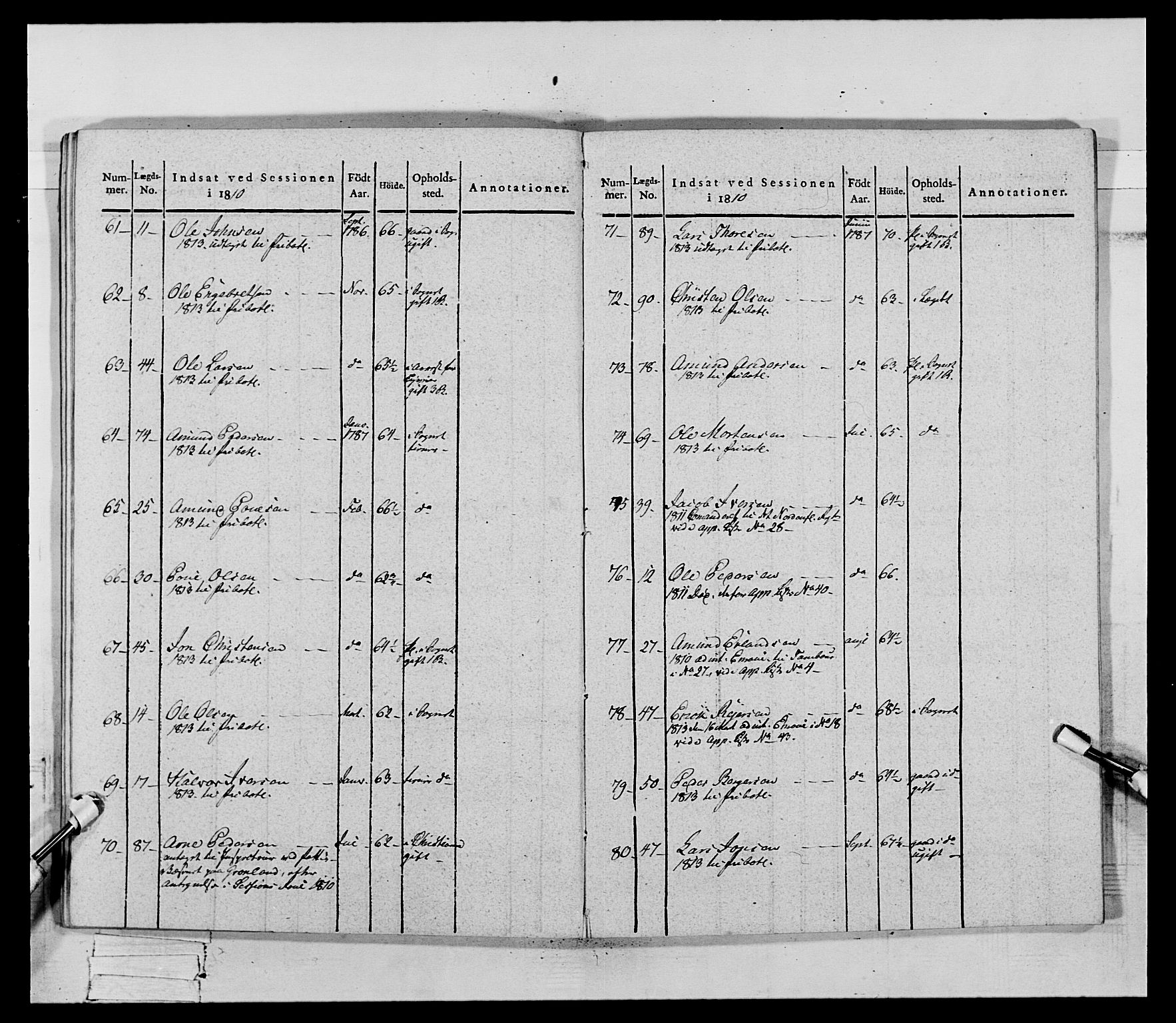 Generalitets- og kommissariatskollegiet, Det kongelige norske kommissariatskollegium, AV/RA-EA-5420/E/Eh/L0069: Opplandske gevorbne infanteriregiment, 1810-1818, p. 553