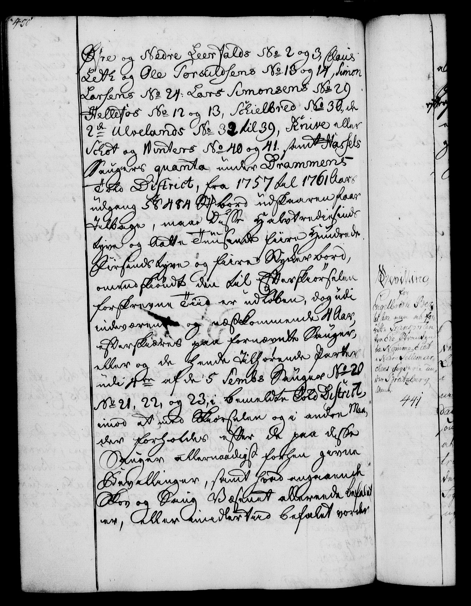 Rentekammeret, Kammerkanselliet, RA/EA-3111/G/Gg/Gga/L0007: Norsk ekspedisjonsprotokoll med register (merket RK 53.7), 1759-1768, p. 450