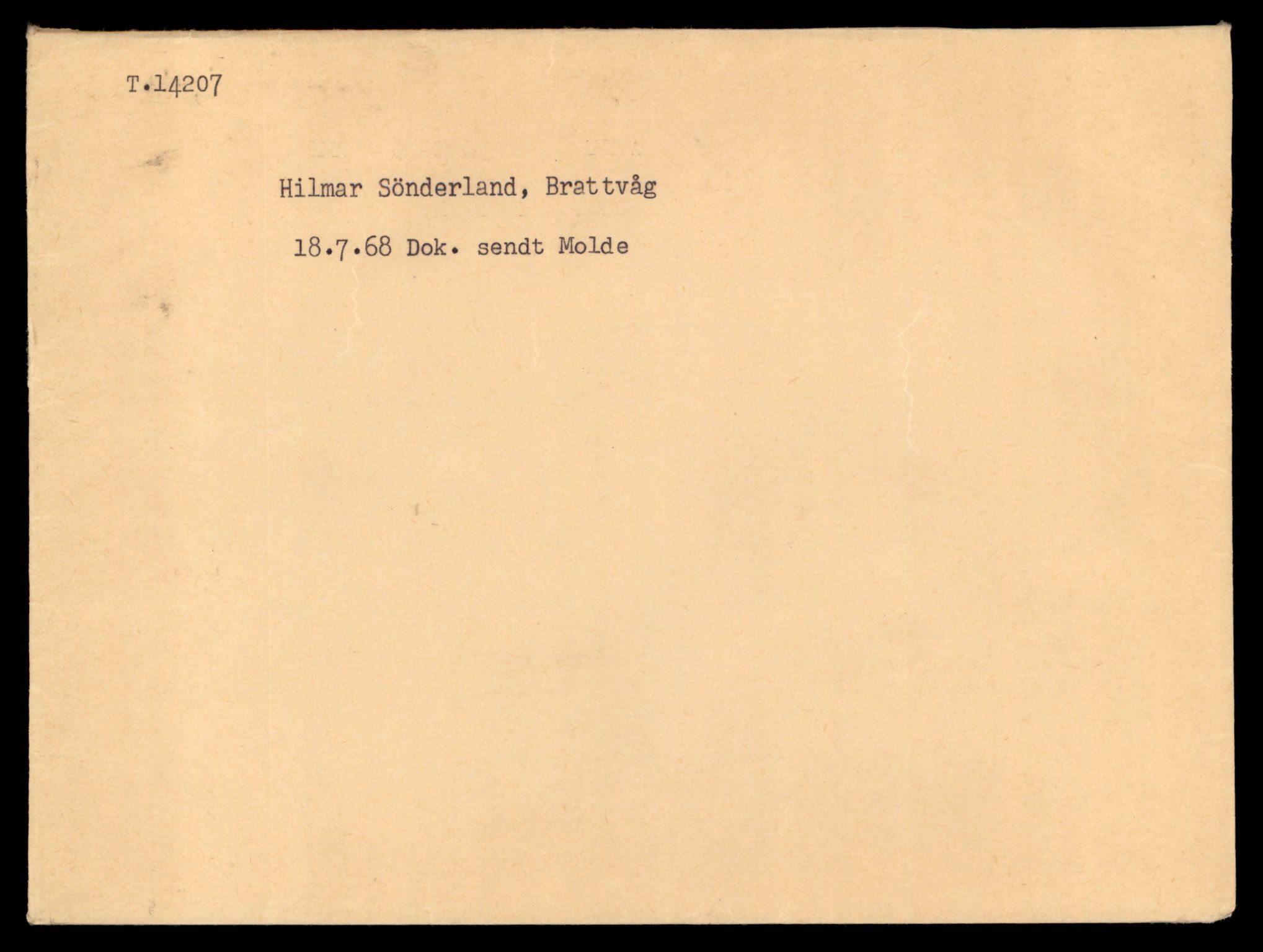 Møre og Romsdal vegkontor - Ålesund trafikkstasjon, AV/SAT-A-4099/F/Fe/L0044: Registreringskort for kjøretøy T 14205 - T 14319, 1927-1998, p. 55