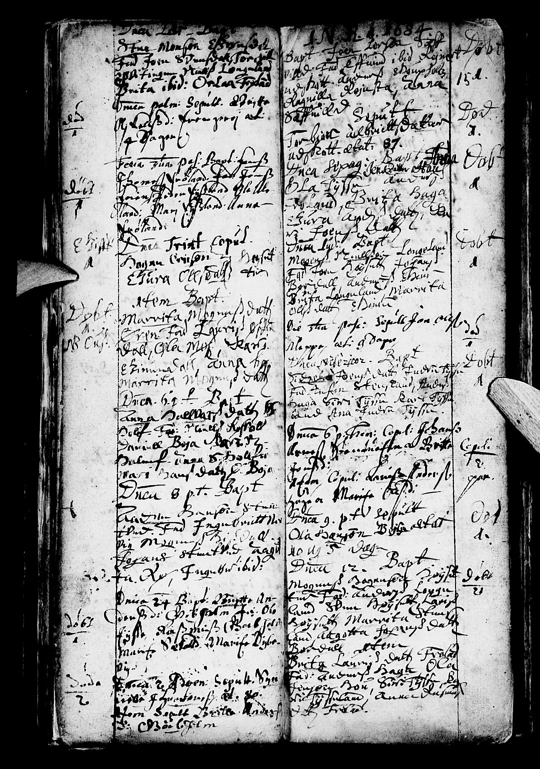 Os sokneprestembete, SAB/A-99929: Parish register (official) no. A 4, 1669-1760, p. 15