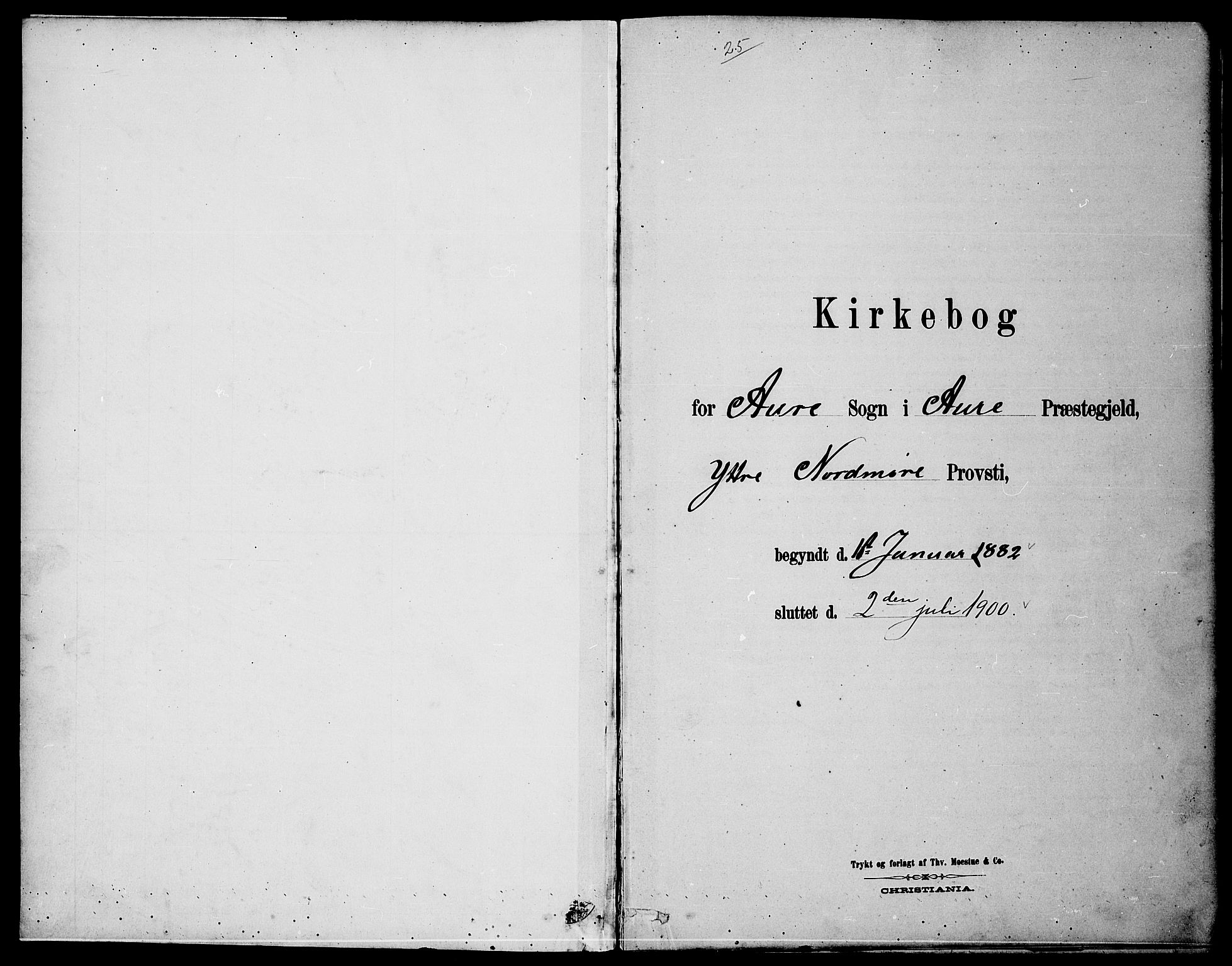 Ministerialprotokoller, klokkerbøker og fødselsregistre - Møre og Romsdal, SAT/A-1454/578/L0909: Parish register (copy) no. 578C02, 1882-1900