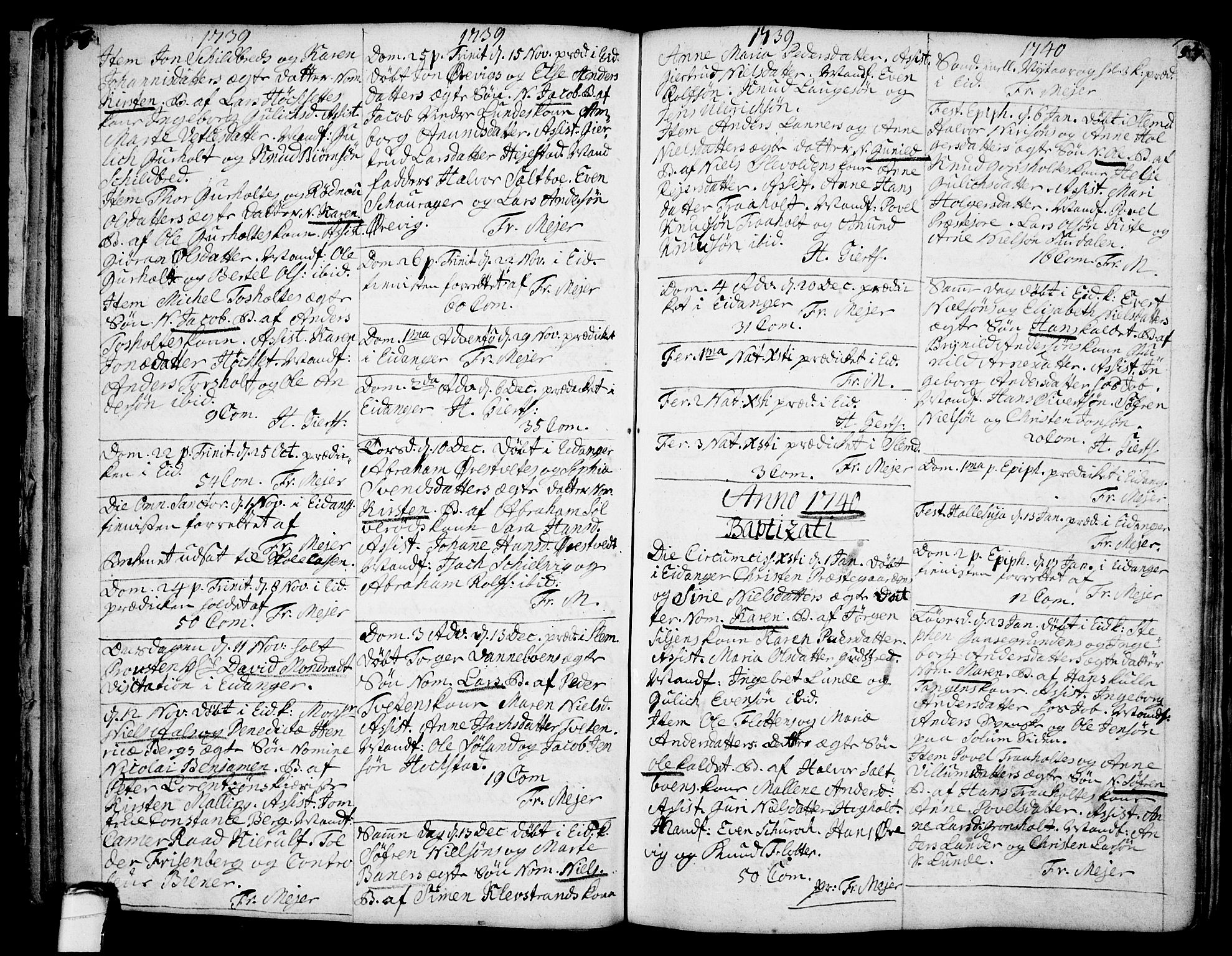 Eidanger kirkebøker, SAKO/A-261/F/Fa/L0004: Parish register (official) no. 4, 1733-1759, p. 56-57