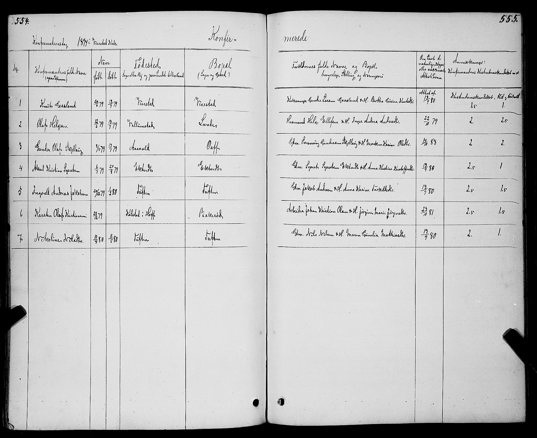 Ramnes kirkebøker, SAKO/A-314/G/Gc/L0001: Parish register (copy) no. III 1, 1869-1903, p. 554-555