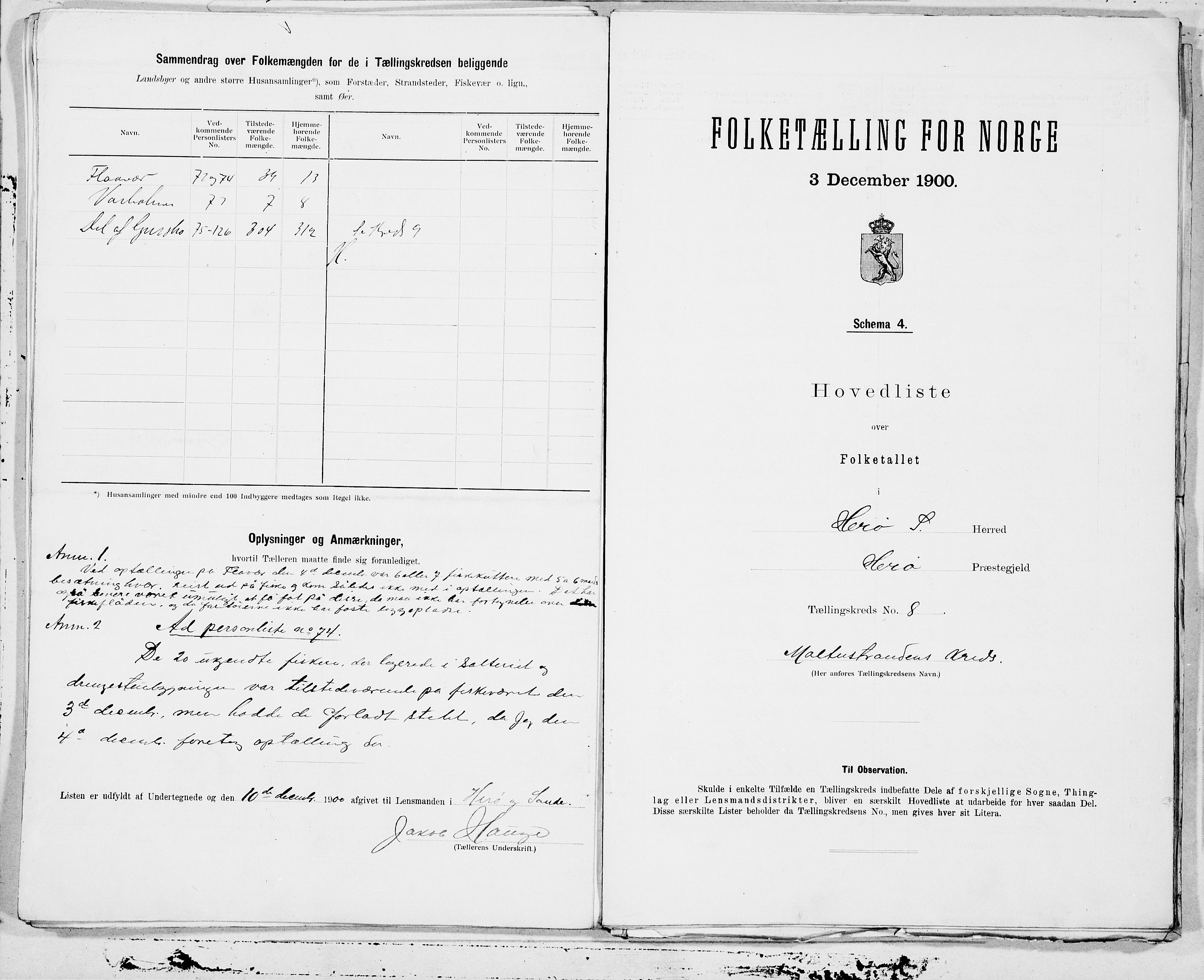 SAT, 1900 census for Herøy, 1900, p. 20