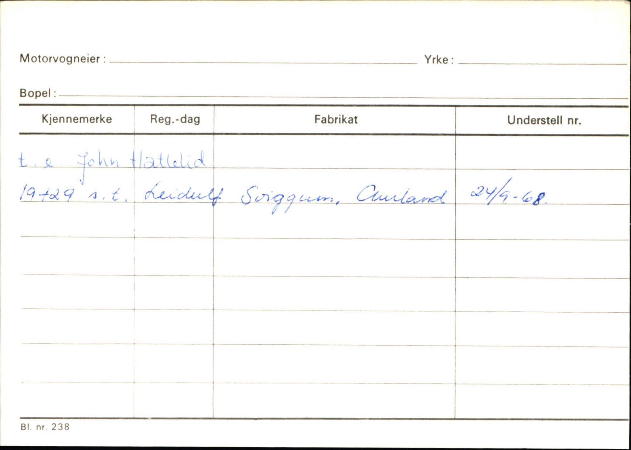 Statens vegvesen, Sogn og Fjordane vegkontor, AV/SAB-A-5301/4/F/L0125: Eigarregister Sogndal V-Å. Aurland A-Å. Fjaler A-N, 1945-1975, p. 861